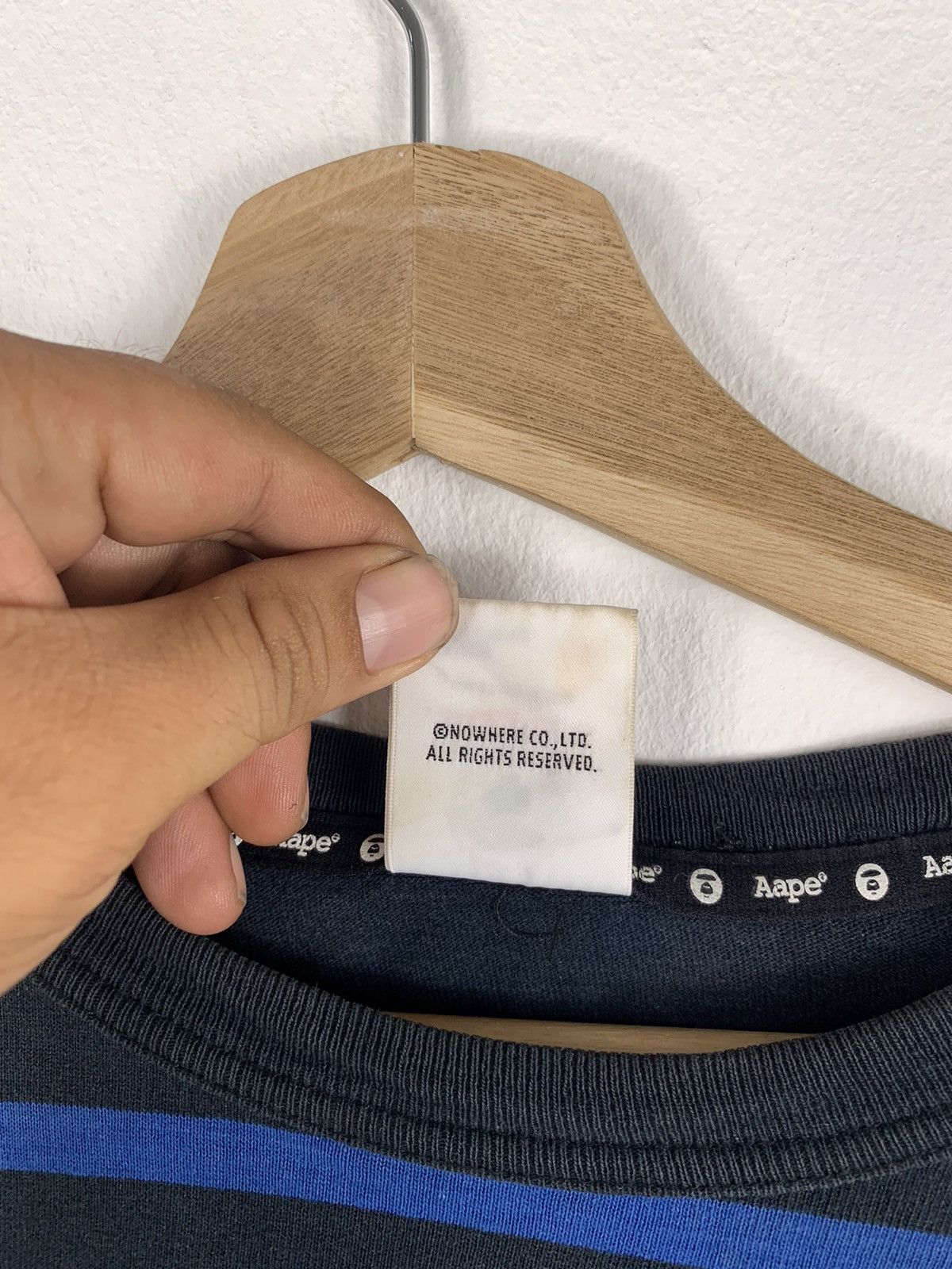 Aape Stripes Tee AAPE By Bathing Ape Size US M / EU 48-50 / 2 - 8 Thumbnail