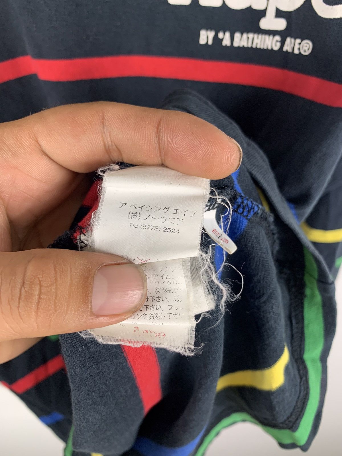 Aape Stripes Tee AAPE By Bathing Ape Size US M / EU 48-50 / 2 - 11 Thumbnail