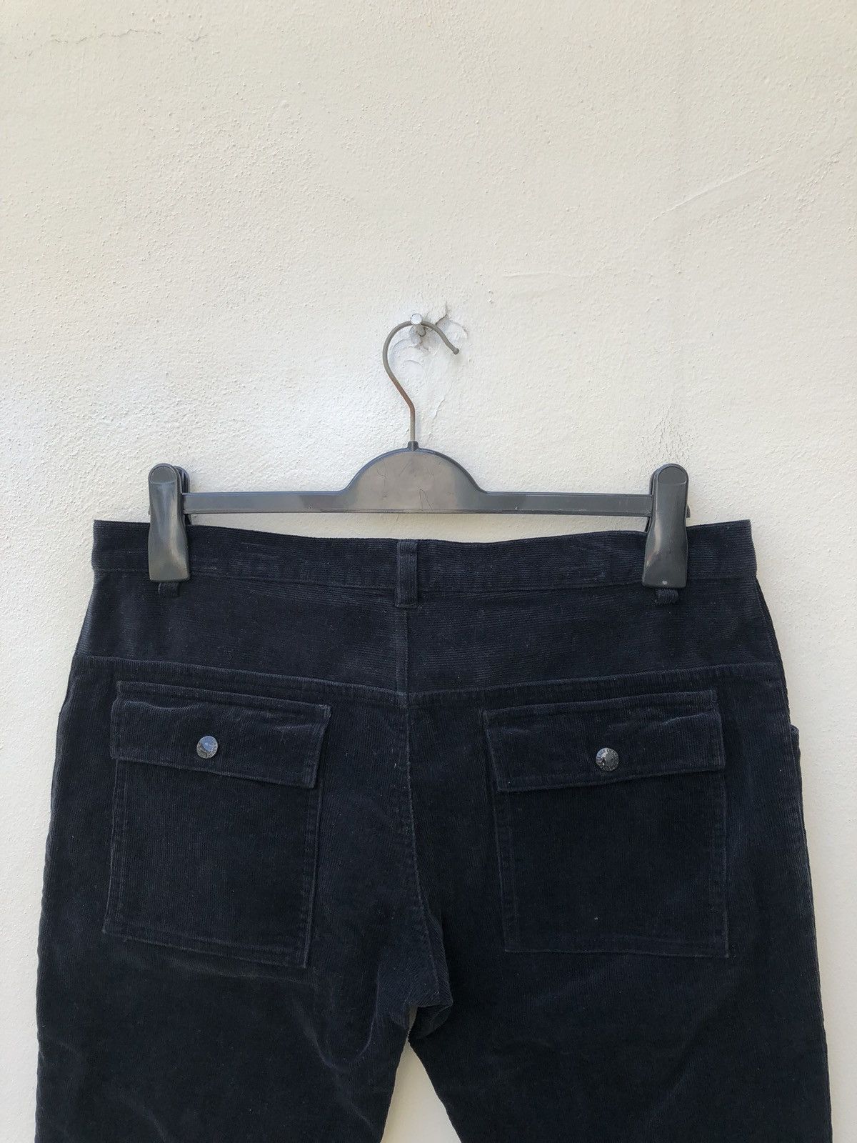 Burberry Burberry Black Cropped Corduroy Bush Pant Size US 31 - 6 Thumbnail