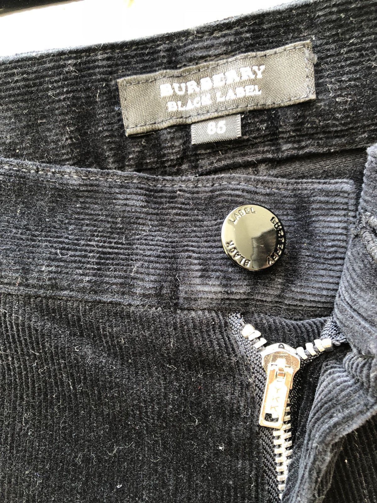 Burberry Burberry Black Cropped Corduroy Bush Pant Size US 31 - 3 Thumbnail