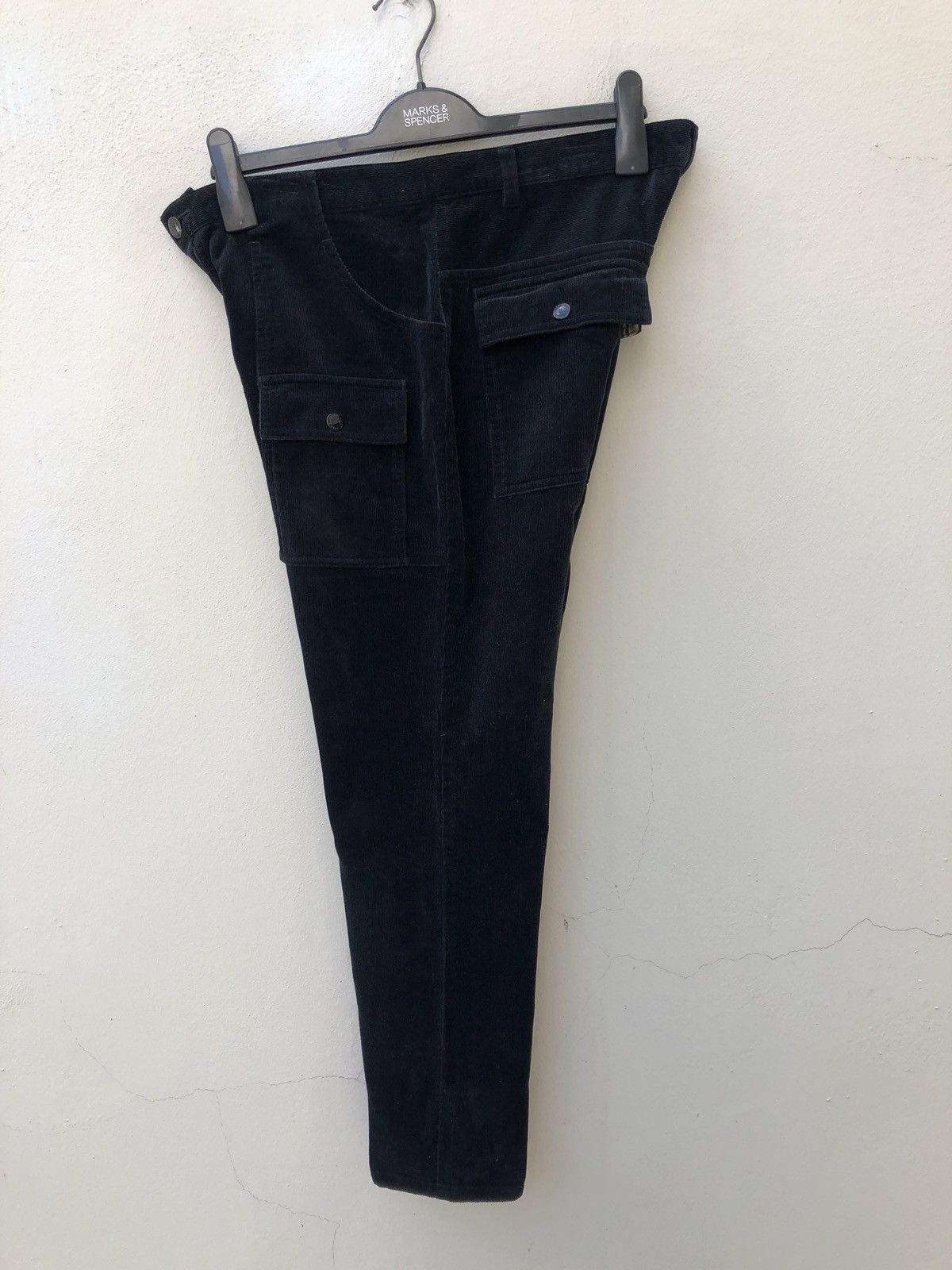 Burberry Burberry Black Cropped Corduroy Bush Pant Size US 31 - 7 Thumbnail