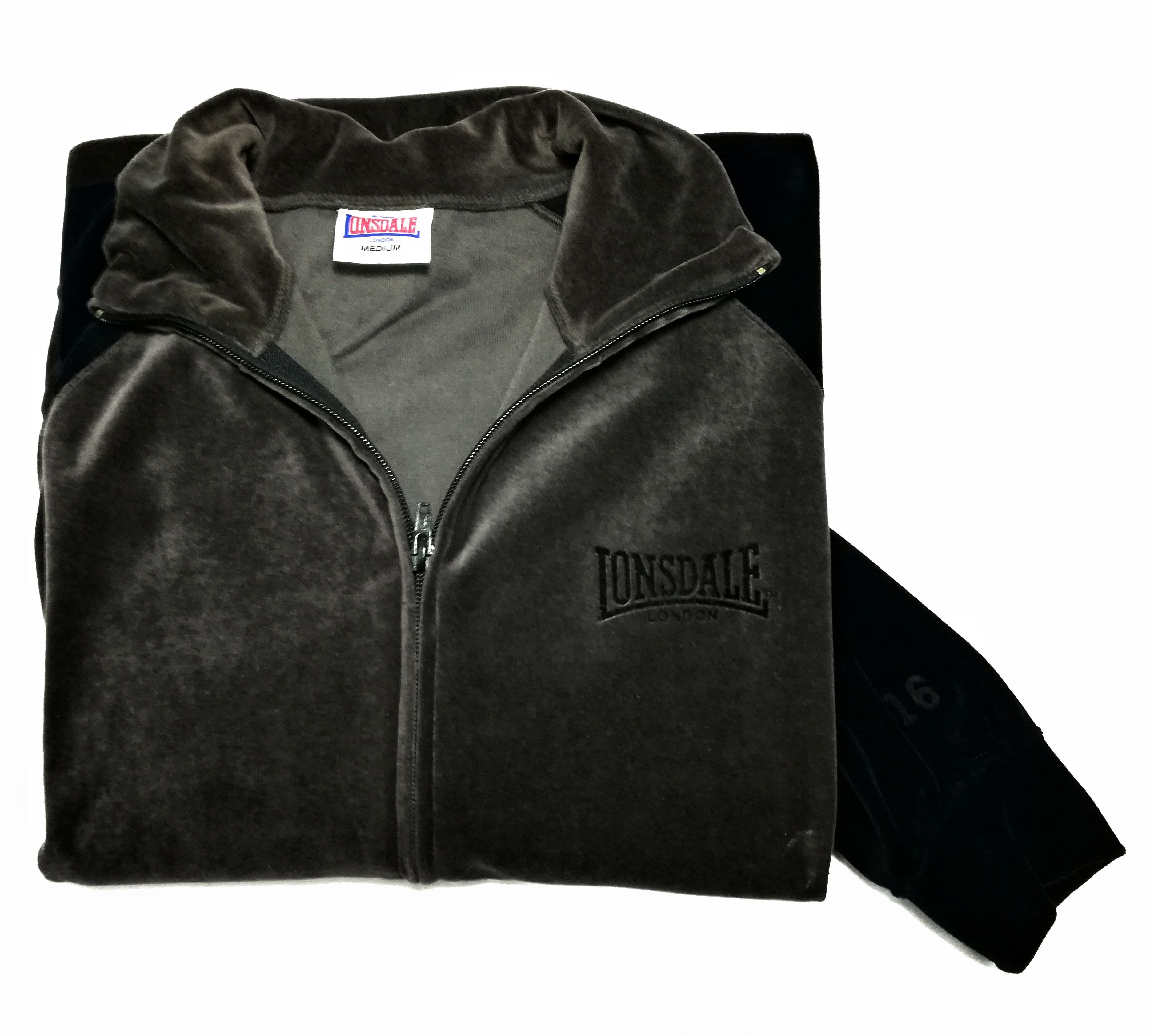 Lonsdale × Velvet 🔥Vintage Lonsdale London Black/Greg Velvet Zipper Jacket🔥 Size US M / EU 48-50 / 2 - 1 Thumbnail