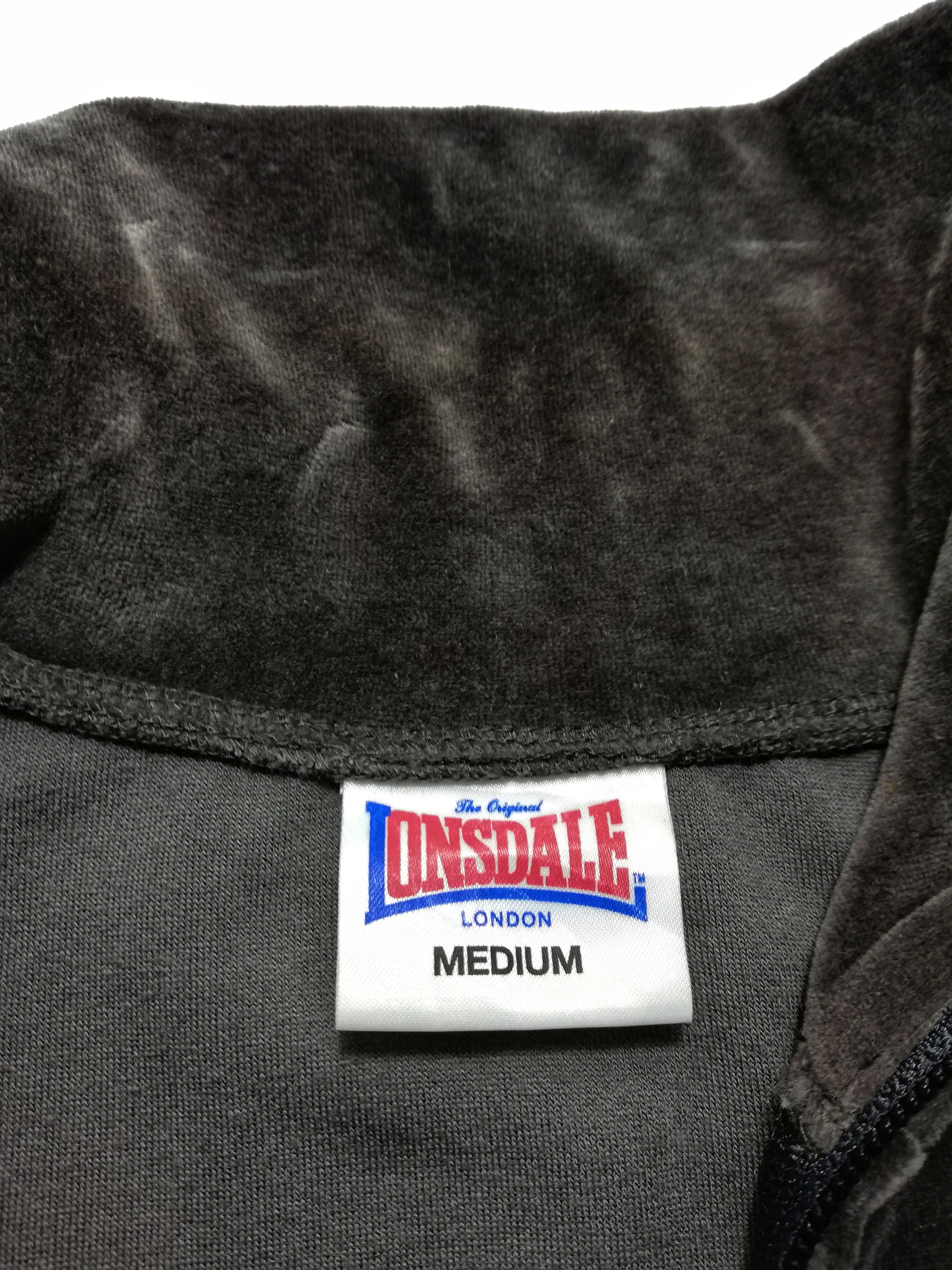 Lonsdale × Velvet 🔥Vintage Lonsdale London Black/Greg Velvet Zipper Jacket🔥 Size US M / EU 48-50 / 2 - 5 Thumbnail