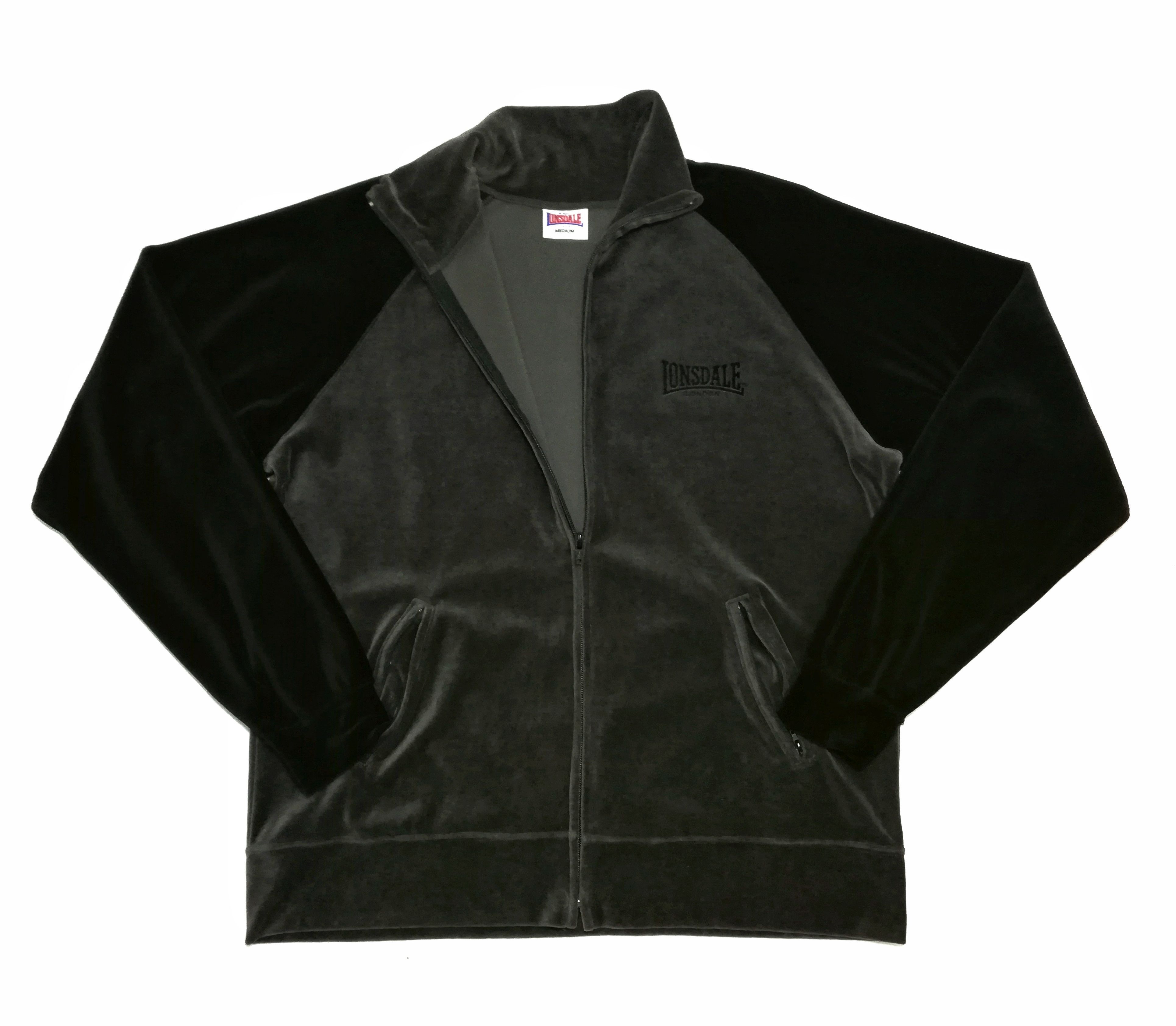 Lonsdale × Velvet 🔥Vintage Lonsdale London Black/Greg Velvet Zipper Jacket🔥 Size US M / EU 48-50 / 2 - 2 Thumbnail