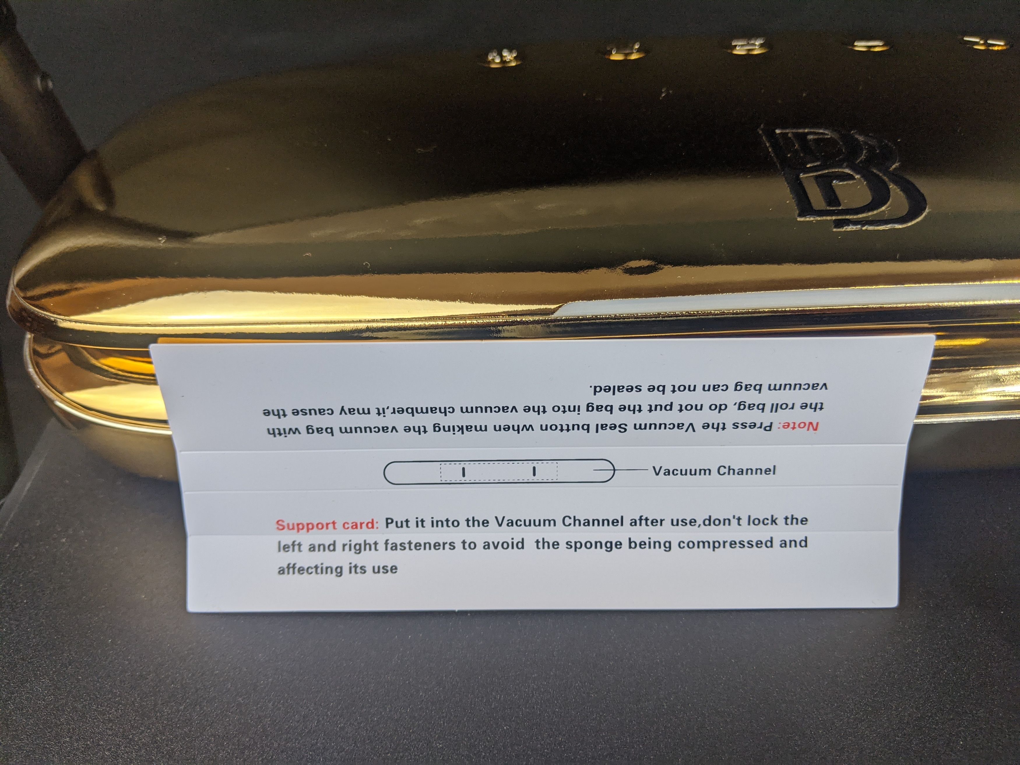 Ben Baller Ben Baller Vacuum Sealer 2.0 Gold Edition Sold Out BBDTC DS Size ONE SIZE - 3 Thumbnail