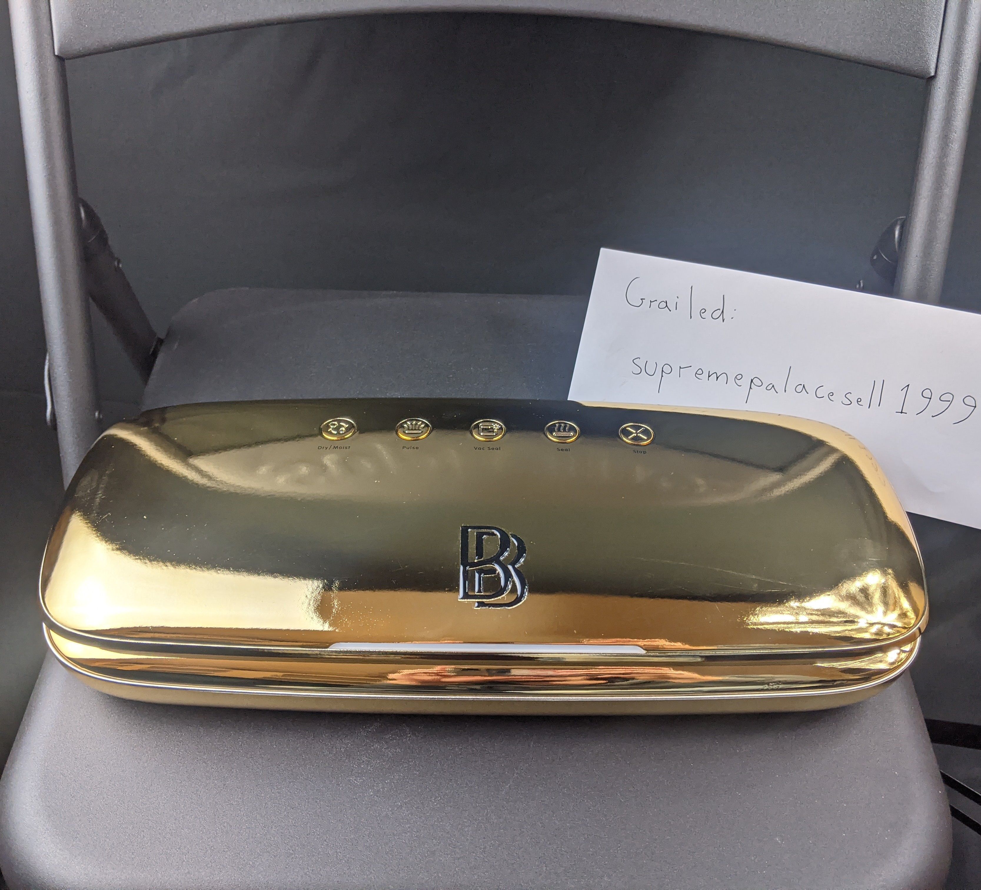 Ben Baller Ben Baller Vacuum Sealer 2.0 Gold Edition Sold Out BBDTC DS Size ONE SIZE - 1 Thumbnail