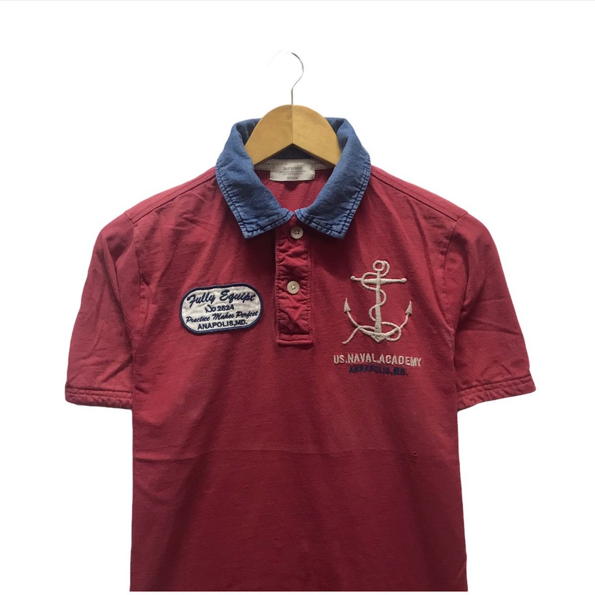 Naval Clothing Factory × Vintage Vintage The United States Naval Academy Polos Shirt Size US M / EU 48-50 / 2 - 2 Thumbnail