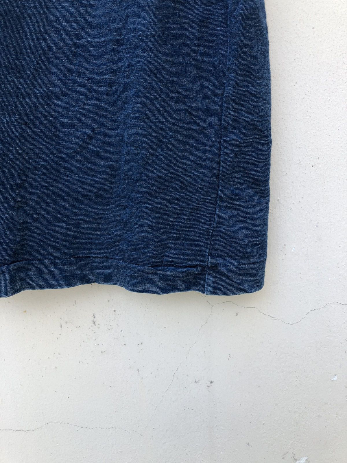45rpm Vintage 45rpm Ageing Faded Indigo Blue Map t shirt Size US L / EU 52-54 / 3 - 4 Thumbnail