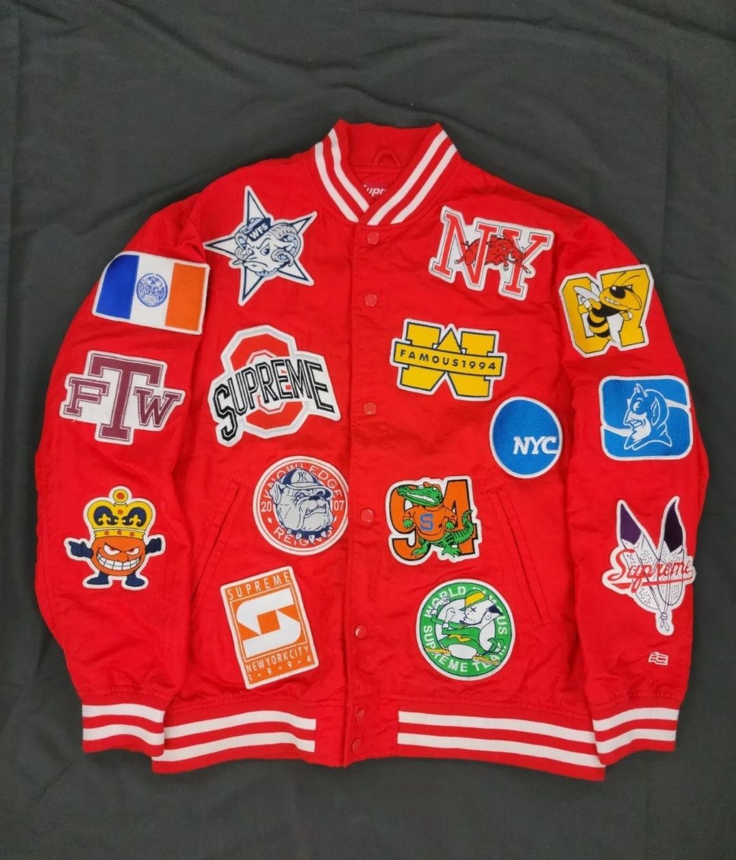 Supreme Ncaa Varsity Jacket | Grailed