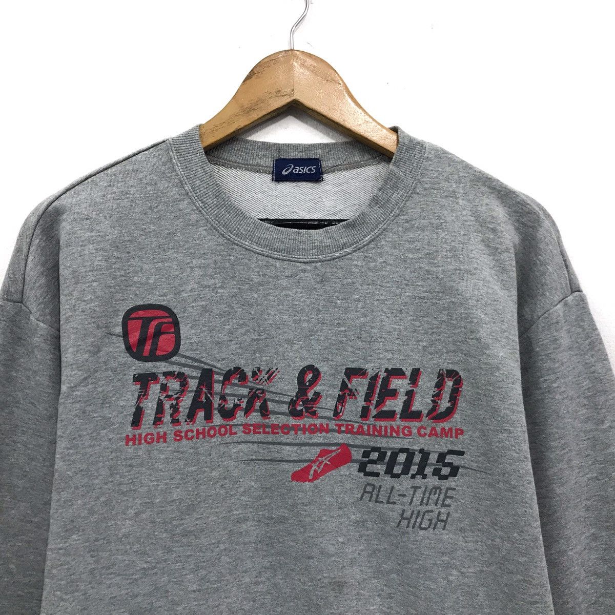 Asics × Vintage Vintage Asics Sweatshirt Big Logo Asics Crew Neck Size US M / EU 48-50 / 2 - 2 Thumbnail