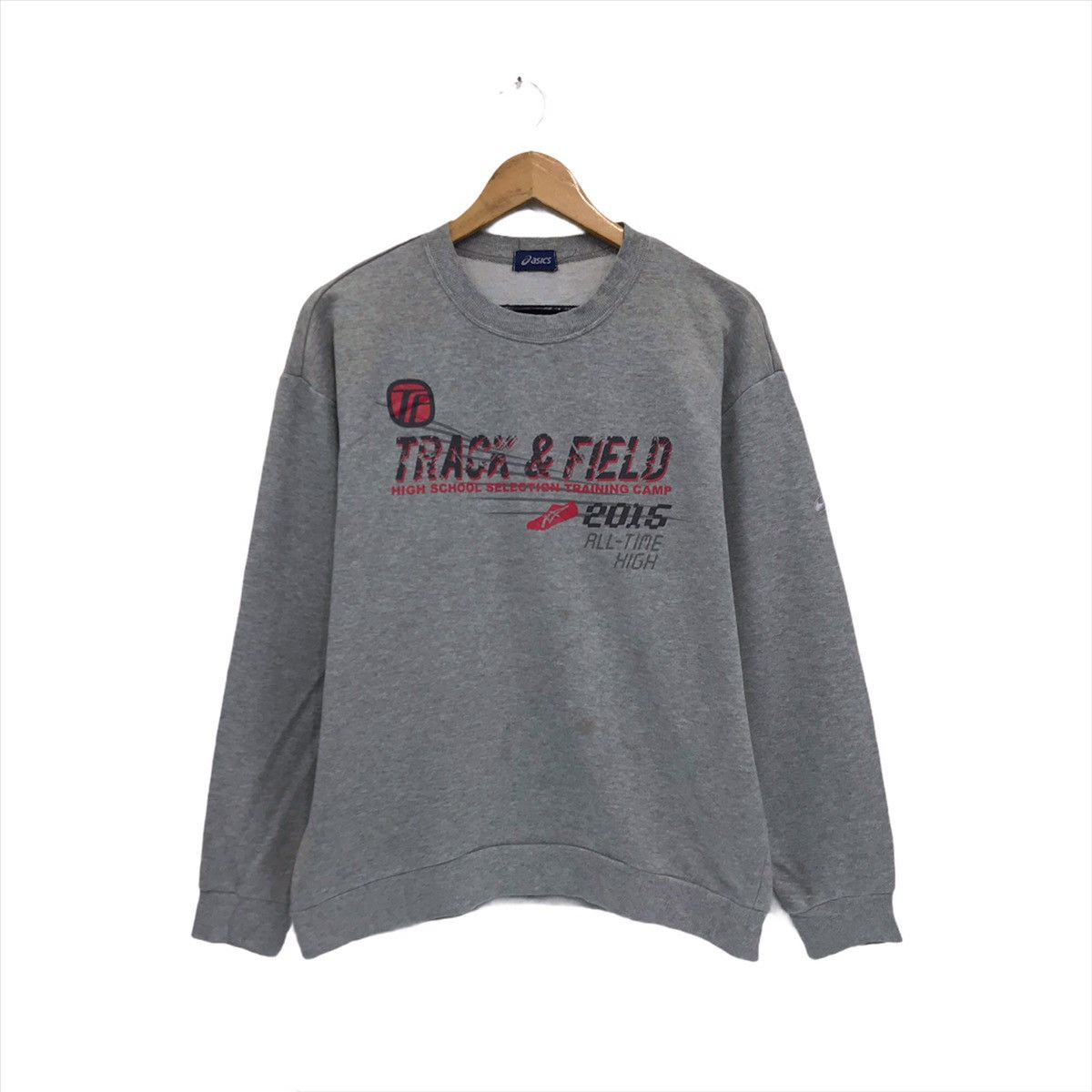 Asics × Vintage Vintage Asics Sweatshirt Big Logo Asics Crew Neck Size US M / EU 48-50 / 2 - 1 Thumbnail