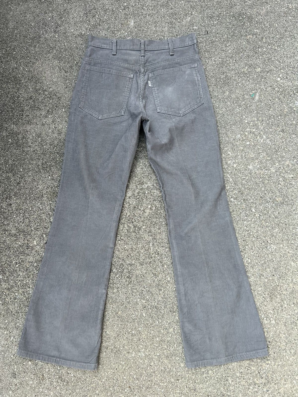 Levi's 70s 80s Levi’s 646 Fade Grey Corduroy Flare Jeans Size US 30 / EU 46 - 4 Thumbnail