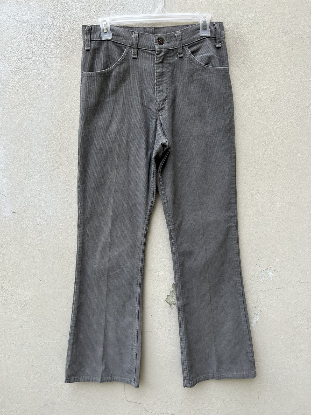 Levi's 70s 80s Levi’s 646 Fade Grey Corduroy Flare Jeans Size US 30 / EU 46 - 5 Thumbnail