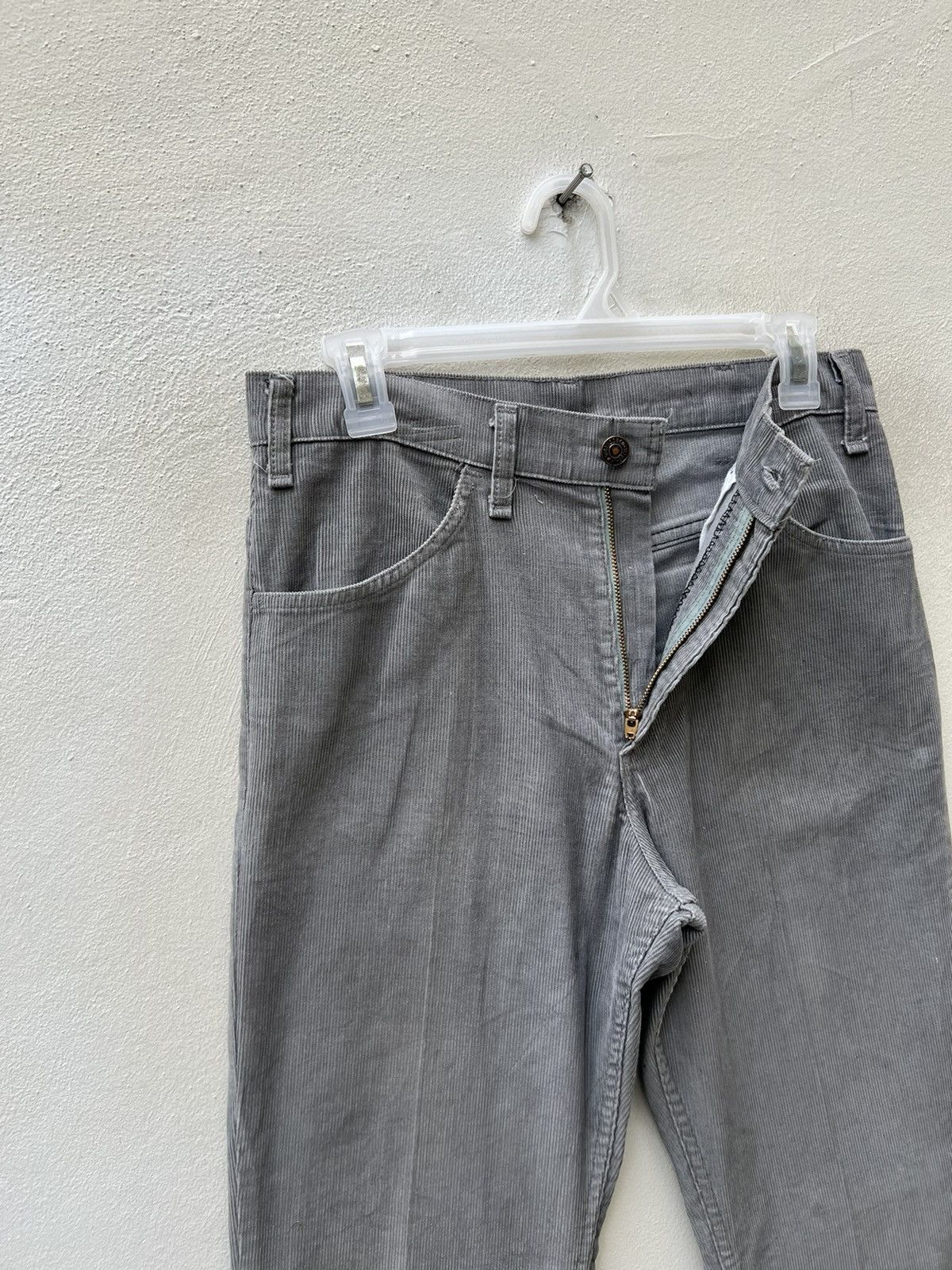Levi's 70s 80s Levi’s 646 Fade Grey Corduroy Flare Jeans Size US 30 / EU 46 - 7 Thumbnail