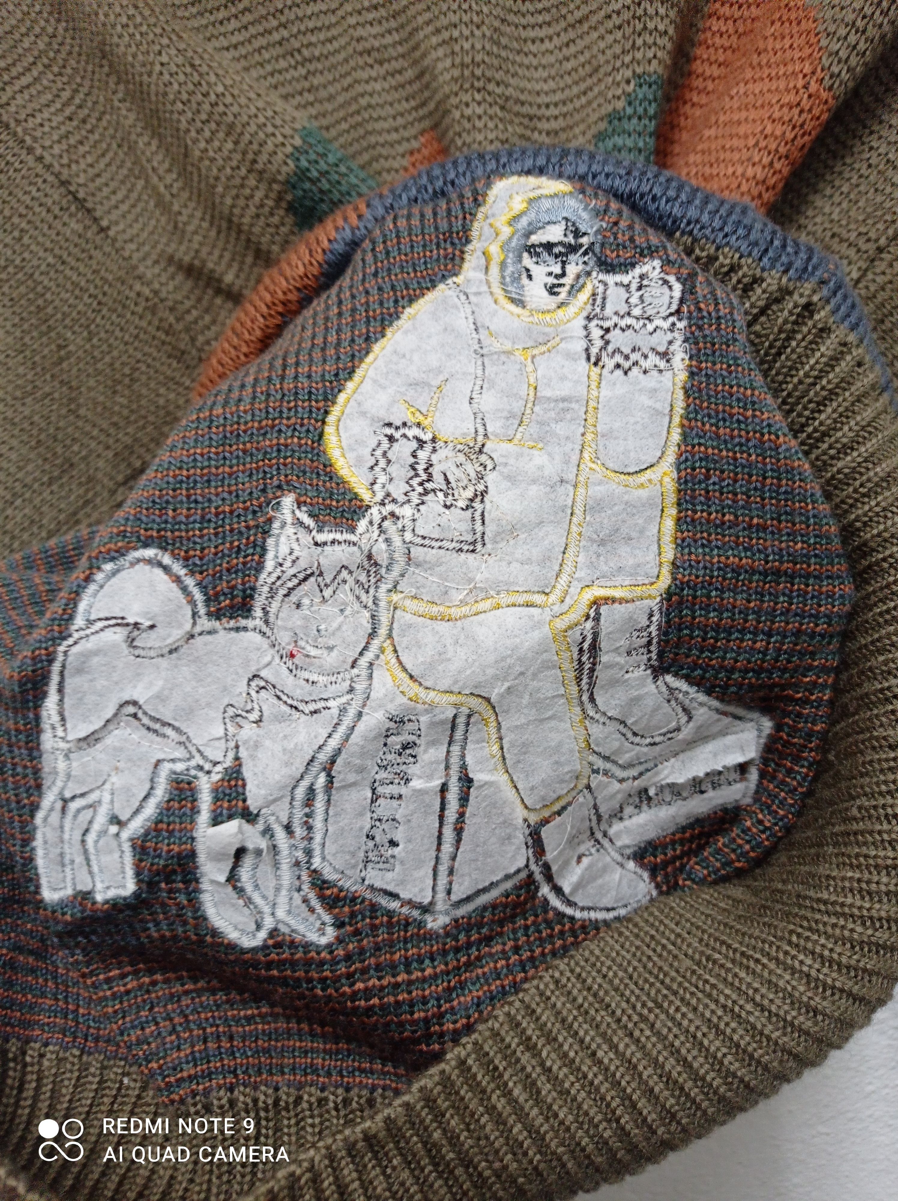Japanese Brand × Other Japanese Brand Knitwear Cordoba Men with a dog at mountain Size US L / EU 52-54 / 3 - 15 Thumbnail