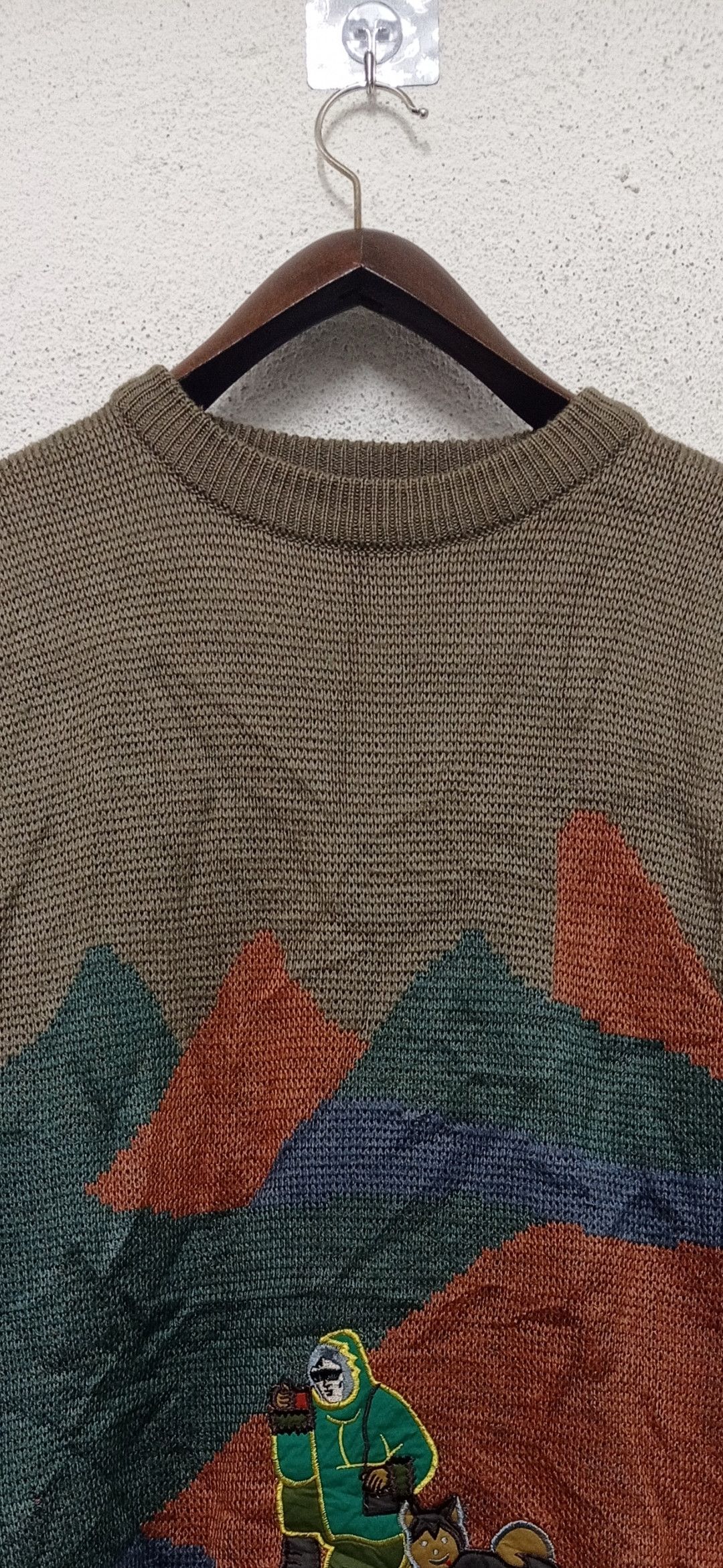 Japanese Brand × Other Japanese Brand Knitwear Cordoba Men with a dog at mountain Size US L / EU 52-54 / 3 - 5 Thumbnail