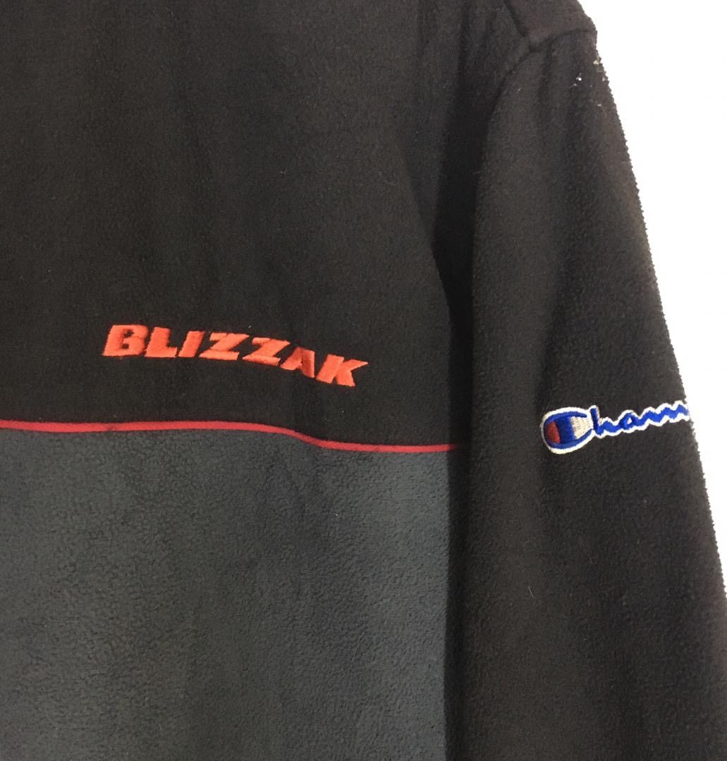 Champion × Vintage Champion X Blizzak Bridgestone Sherpa Fleece Zip Up Sweater Size US L / EU 52-54 / 3 - 4 Thumbnail