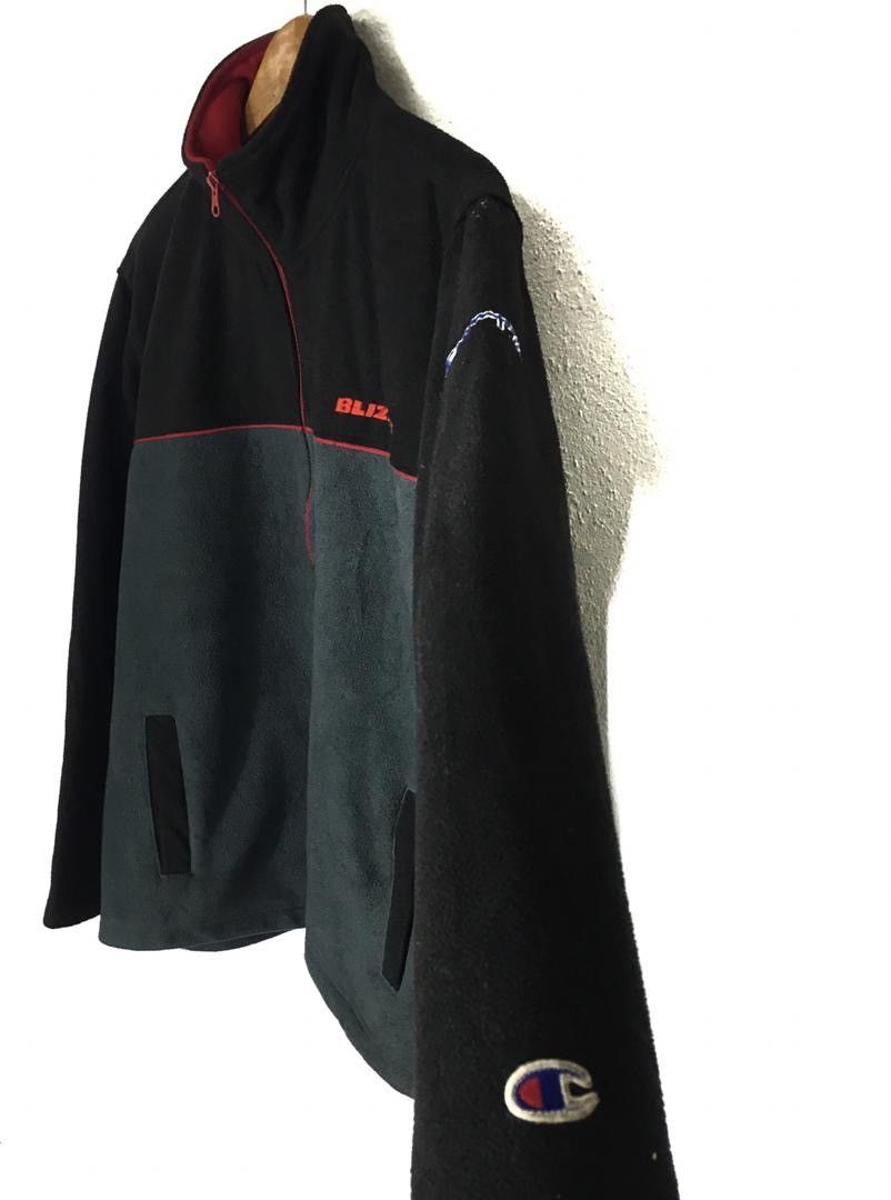 Champion × Vintage Champion X Blizzak Bridgestone Sherpa Fleece Zip Up Sweater Size US L / EU 52-54 / 3 - 3 Thumbnail