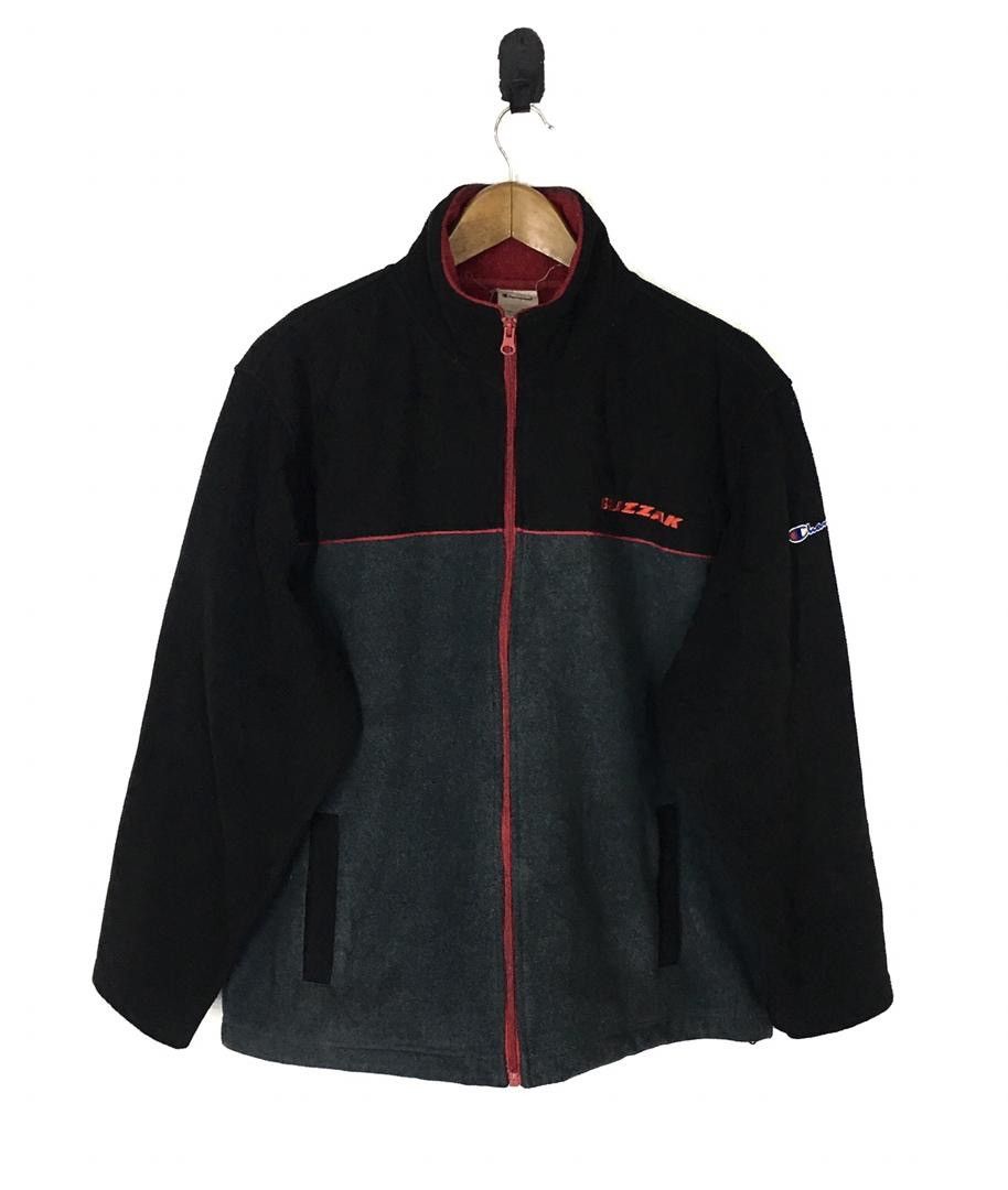 Champion × Vintage Champion X Blizzak Bridgestone Sherpa Fleece Zip Up Sweater Size US L / EU 52-54 / 3 - 1 Thumbnail