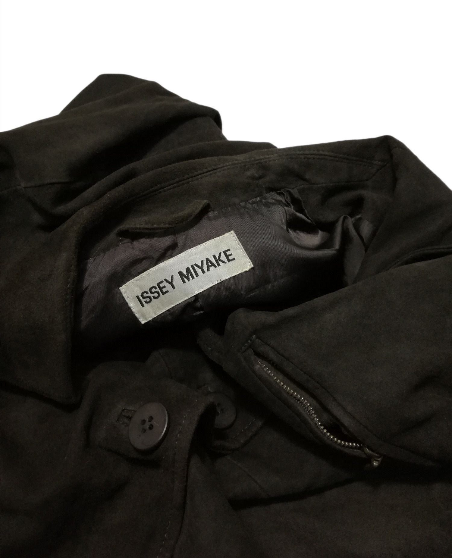 Issey Miyake × Leather 🔥ICONIC Legendary Designer Issey Miyake Suede Casual Coat Size US XS / EU 42 / 0 - 10 Thumbnail