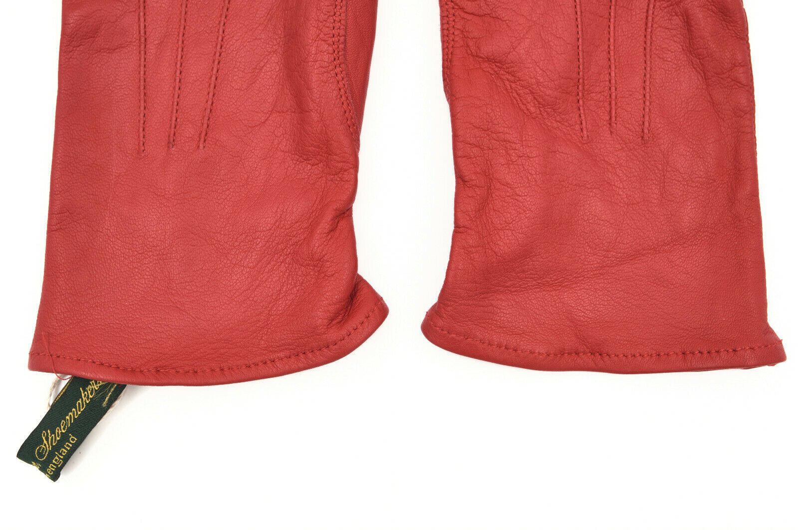 Paul Harnden Shoemakers NWT PAUL HARNDEN UNLINED RED LEATHER GLOVES 7.5UK (W) Size ONE SIZE - 6 Thumbnail
