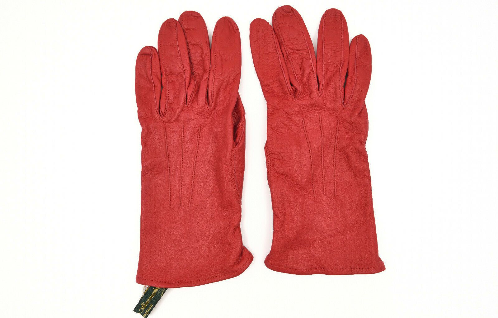 Paul Harnden Shoemakers NWT PAUL HARNDEN UNLINED RED LEATHER GLOVES 7.5UK (W) Size ONE SIZE - 2 Thumbnail