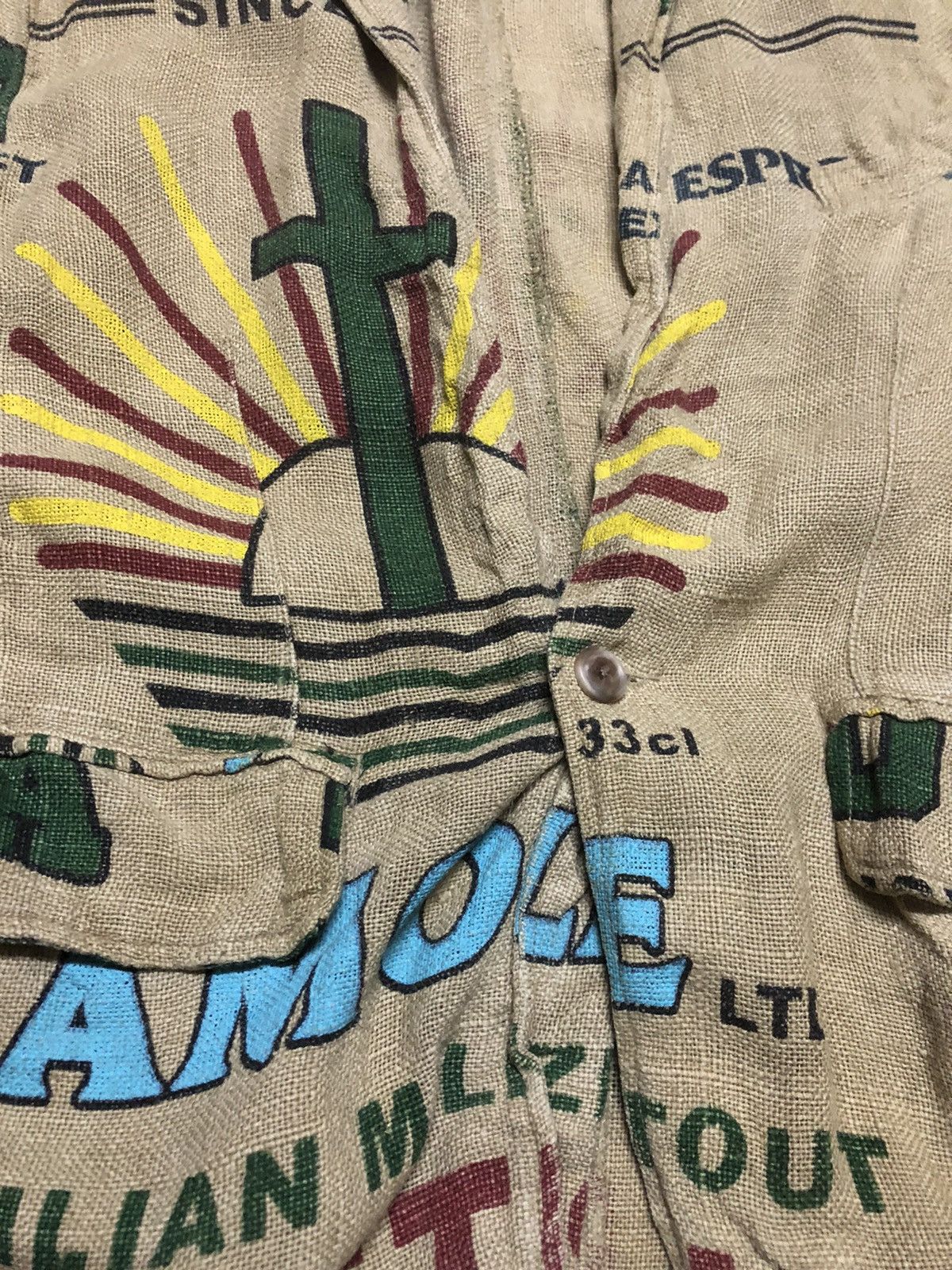 JACKROSE RARE🔥 Vintage Jackrose Jute Sacks Fabric Jacket Jerami Size US M / EU 48-50 / 2 - 7 Thumbnail