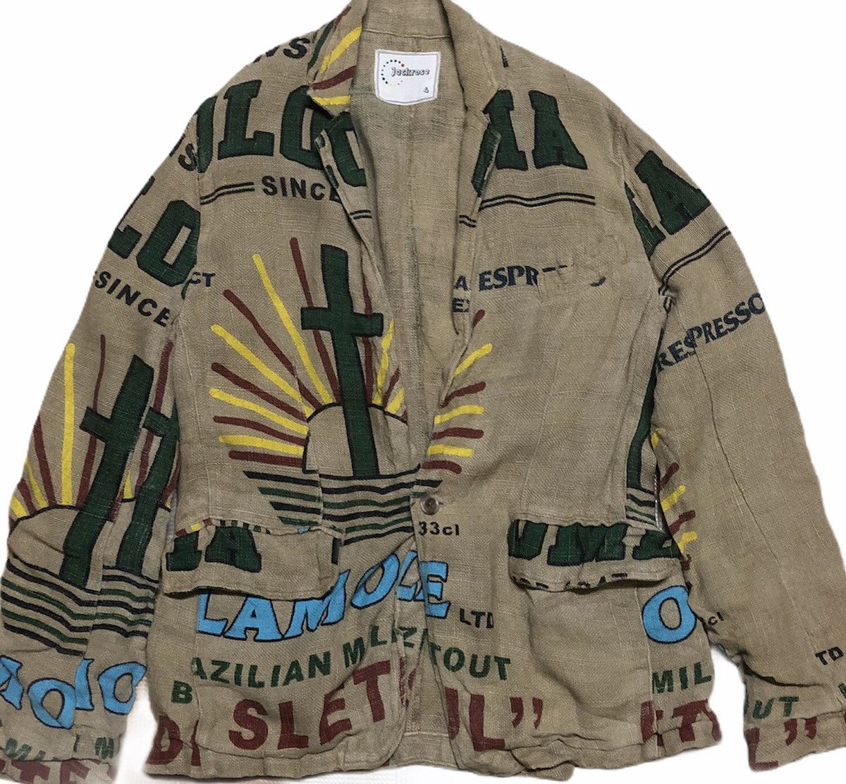 JACKROSE RARE🔥 Vintage Jackrose Jute Sacks Fabric Jacket Jerami Size US M / EU 48-50 / 2 - 3 Thumbnail