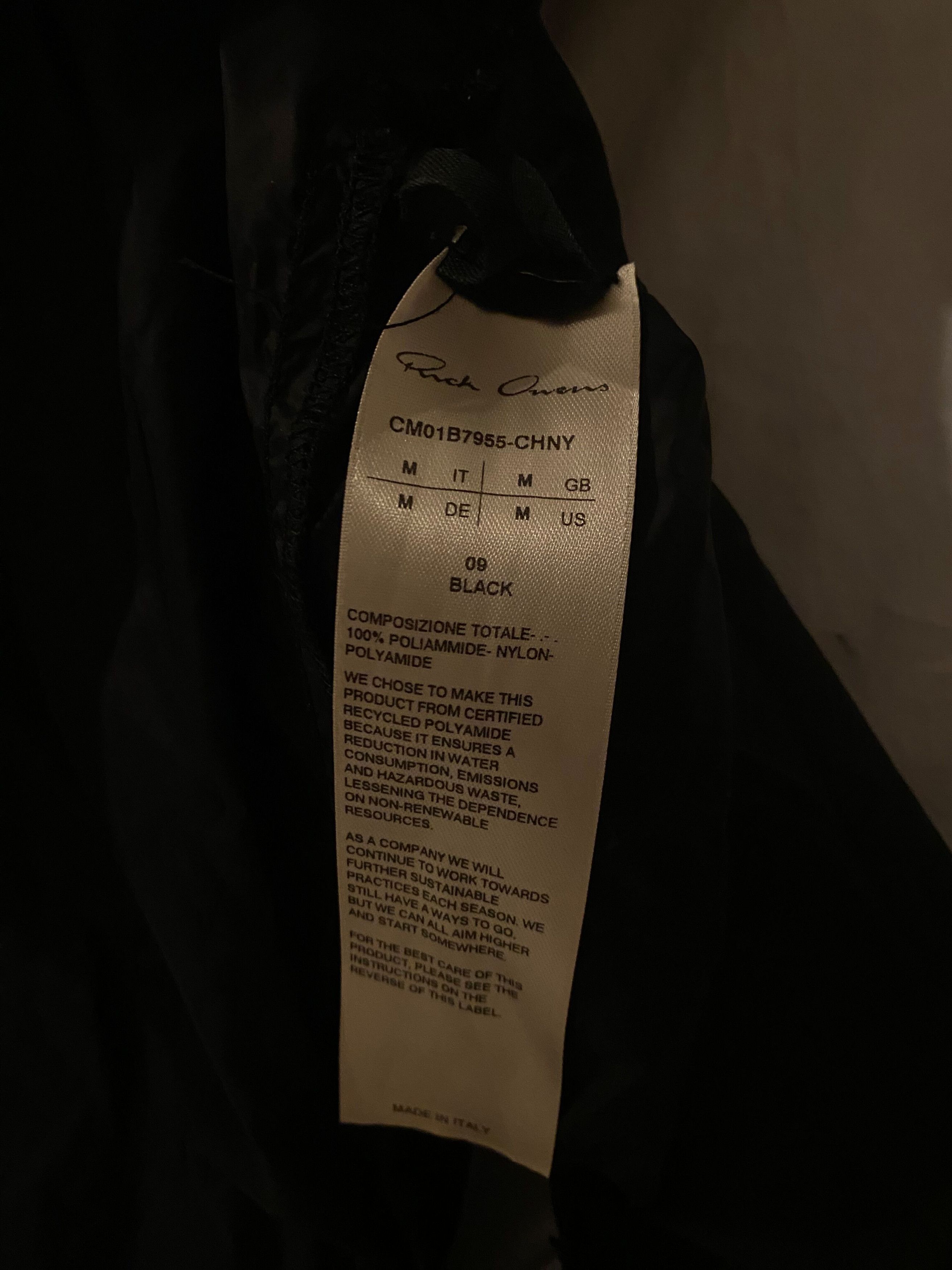 Champion × Rick Owens Rick Owens Black Champion Edition Nylon Track Pants Size US 34 / EU 50 - 5 Thumbnail