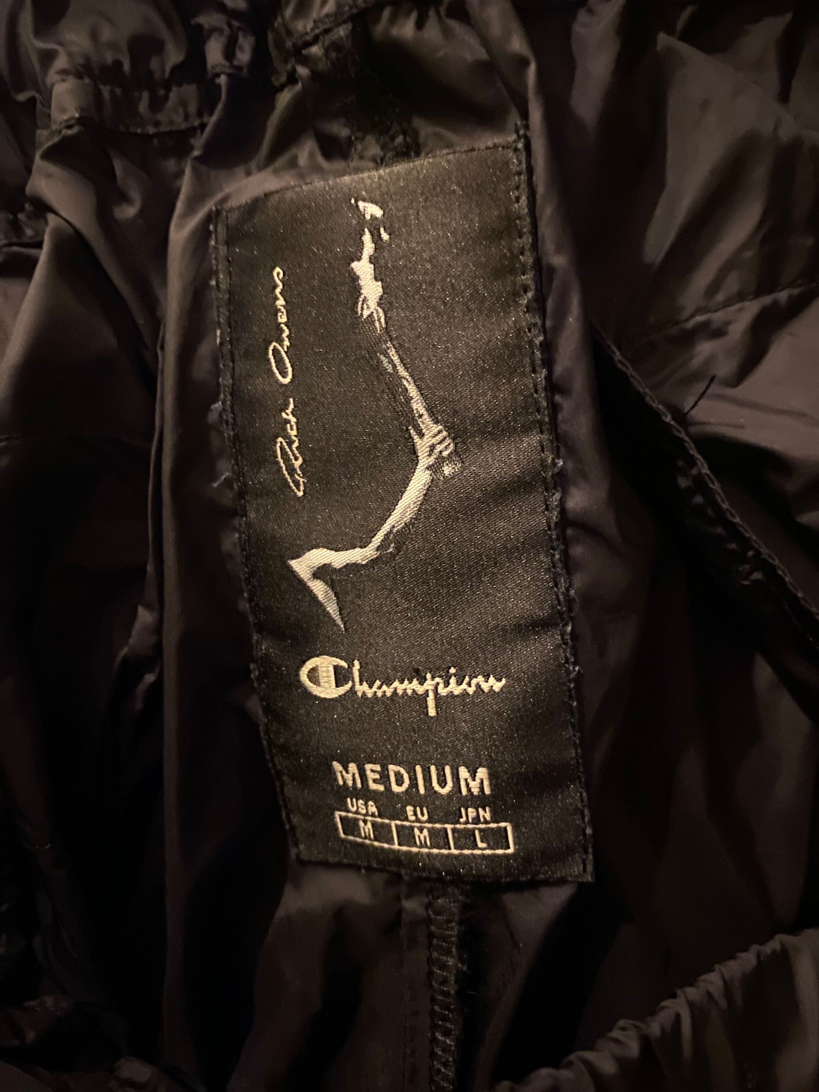Champion × Rick Owens Rick Owens Black Champion Edition Nylon Track Pants Size US 34 / EU 50 - 4 Thumbnail