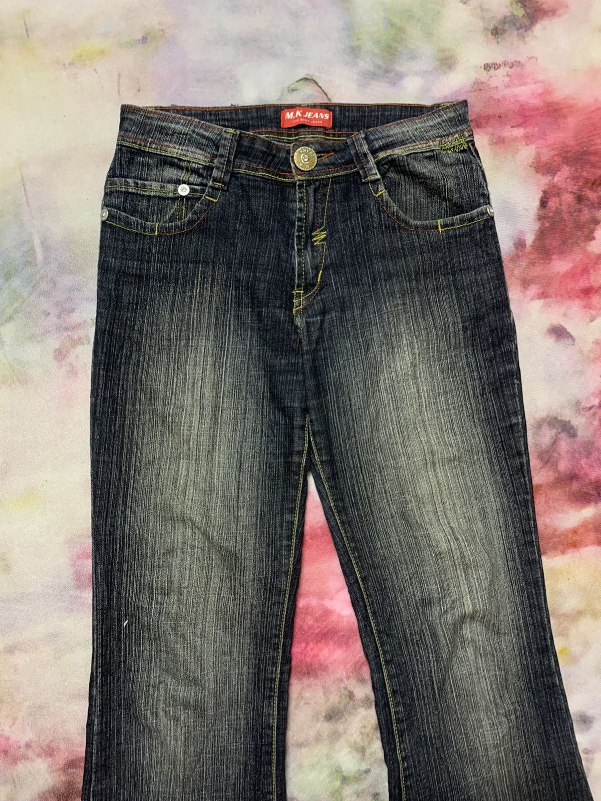 Hysteric Glamour Bell-Bottom Japanese Brand M.K JEANS Washed Soft Denim Size US 30 / EU 46 - 3 Thumbnail