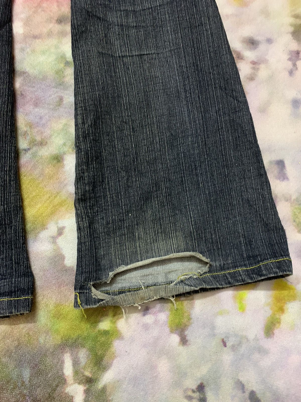 Hysteric Glamour Bell-Bottom Japanese Brand M.K JEANS Washed Soft Denim Size US 30 / EU 46 - 9 Thumbnail
