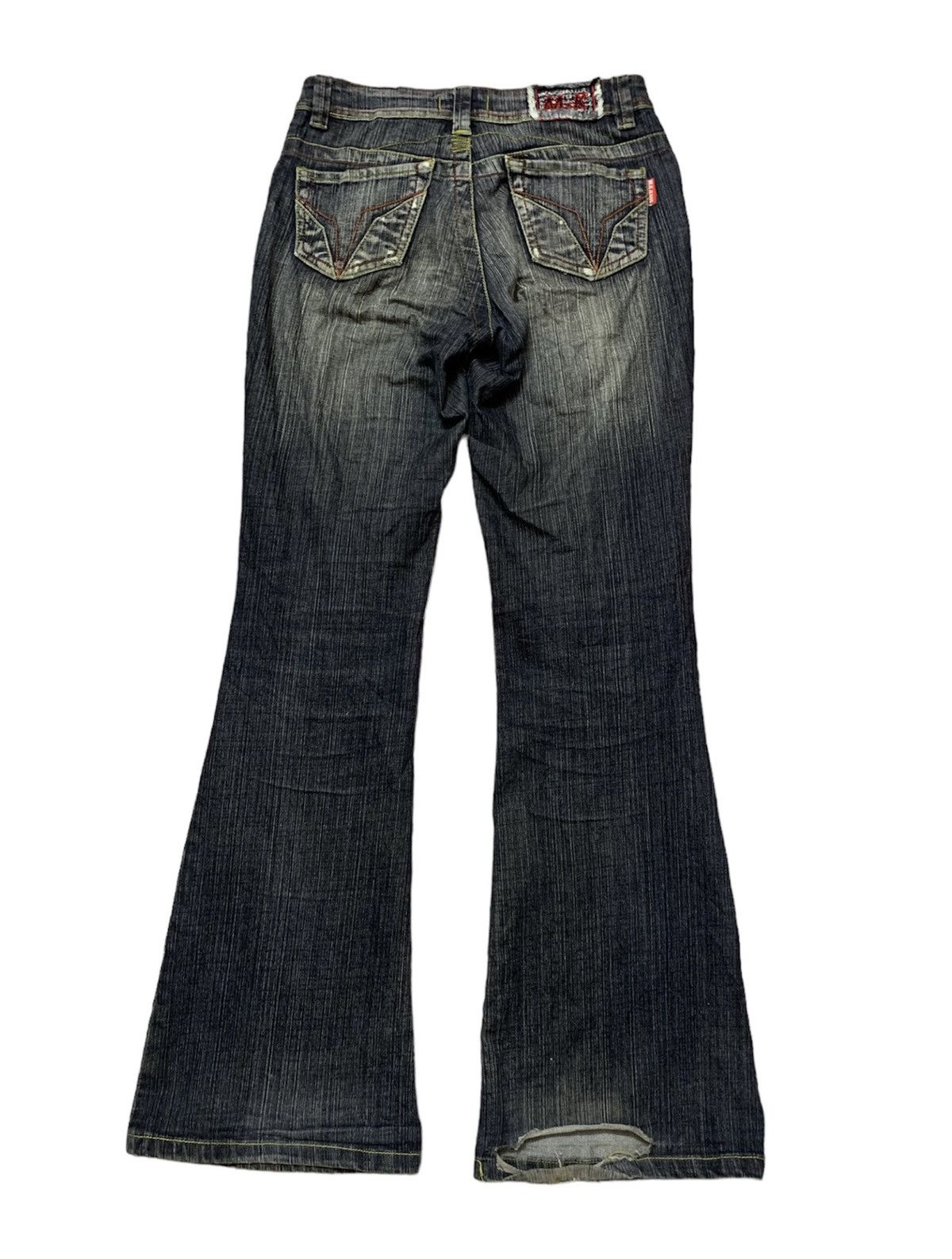 Hysteric Glamour Bell-Bottom Japanese Brand M.K JEANS Washed Soft Denim Size US 30 / EU 46 - 2 Thumbnail