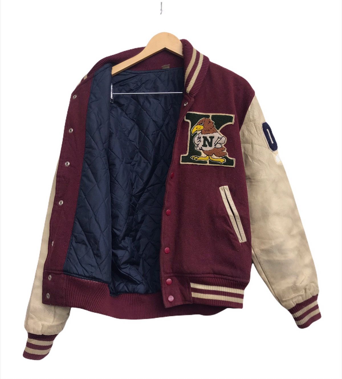 Sports Specialties × Vintage Vtg Tennis & Ski Team NCS Sports Club Staff Leather Sleeve Size US M / EU 48-50 / 2 - 2 Thumbnail