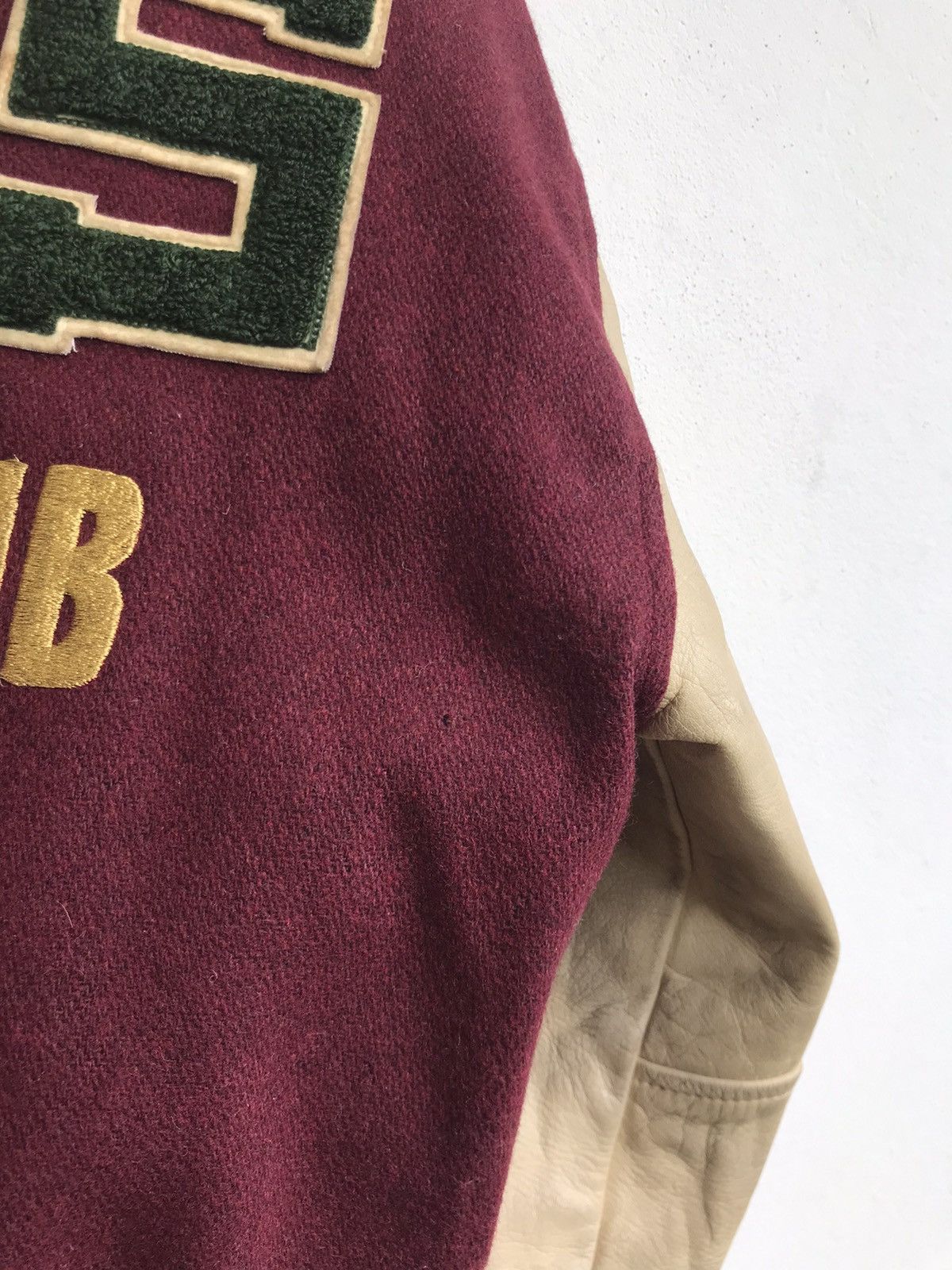 Sports Specialties × Vintage Vtg Tennis & Ski Team NCS Sports Club Staff Leather Sleeve Size US M / EU 48-50 / 2 - 20 Thumbnail