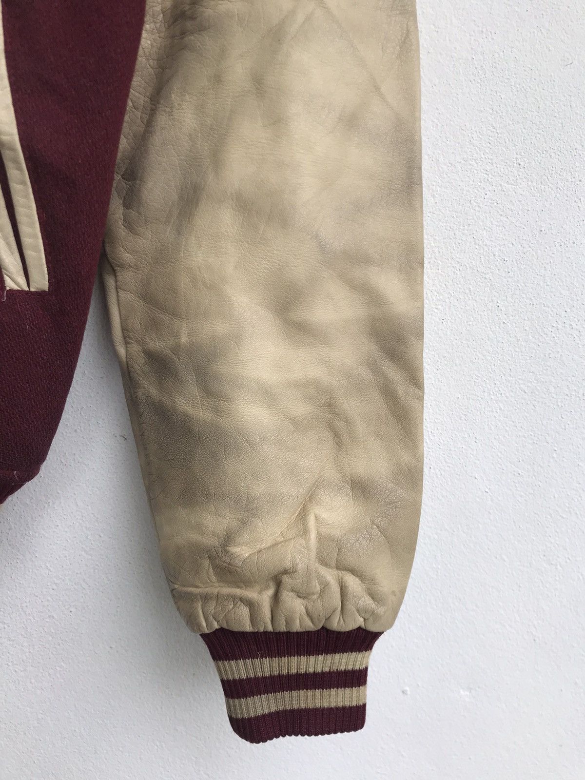 Sports Specialties × Vintage Vtg Tennis & Ski Team NCS Sports Club Staff Leather Sleeve Size US M / EU 48-50 / 2 - 9 Thumbnail