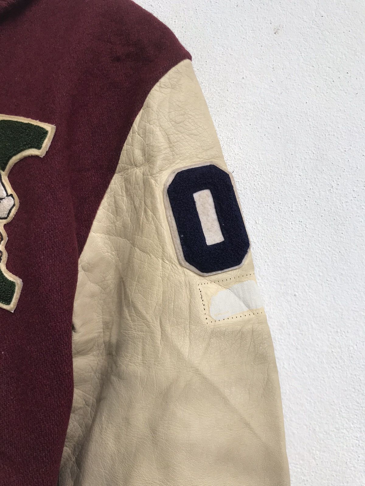 Sports Specialties × Vintage Vtg Tennis & Ski Team NCS Sports Club Staff Leather Sleeve Size US M / EU 48-50 / 2 - 8 Thumbnail
