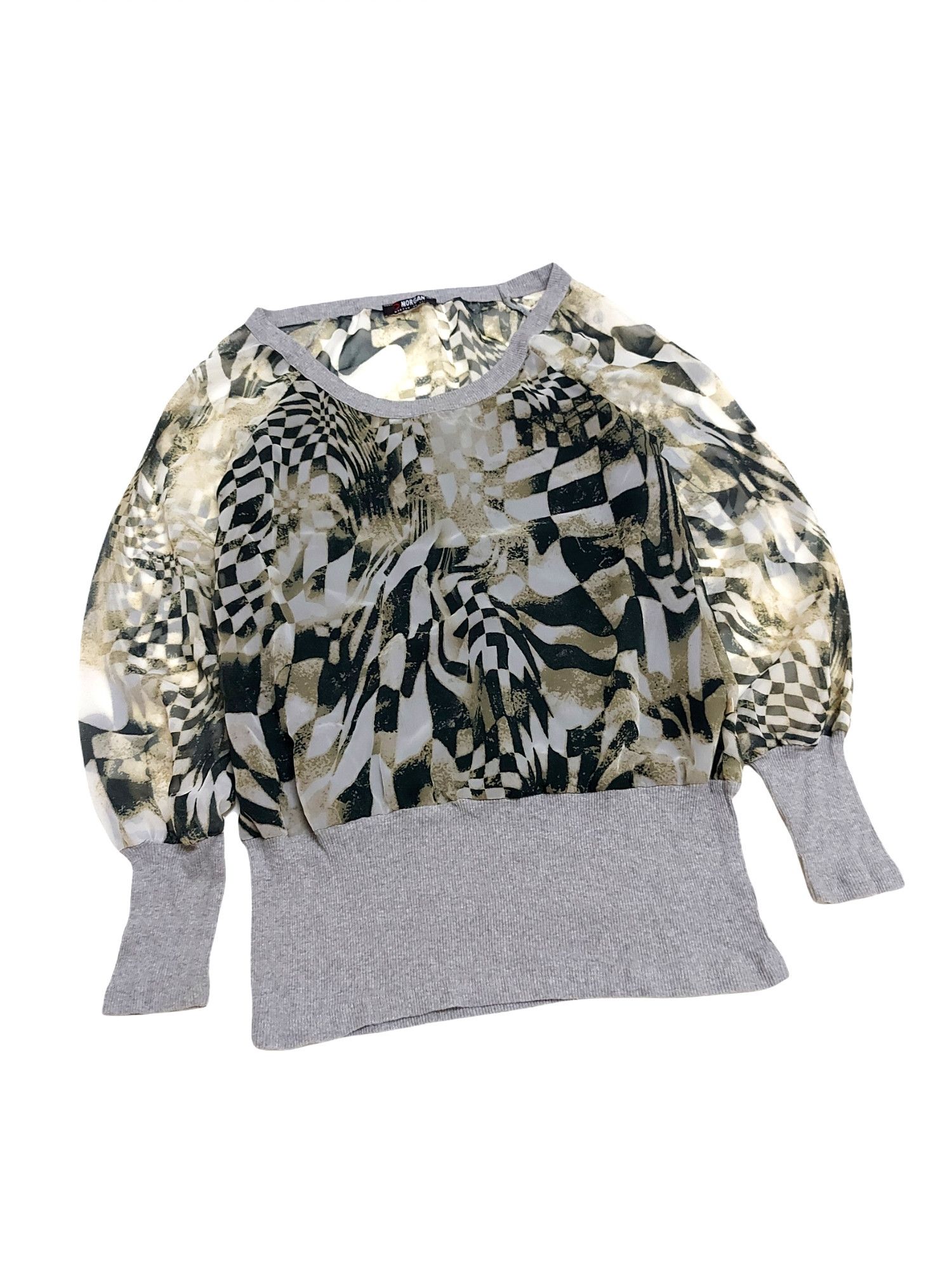 Designer × Morgan Homme RARE! MORGAN DE TOI by MORGAN HOMME MESH ART Size M / US 6-8 / IT 42-44 - 5 Thumbnail