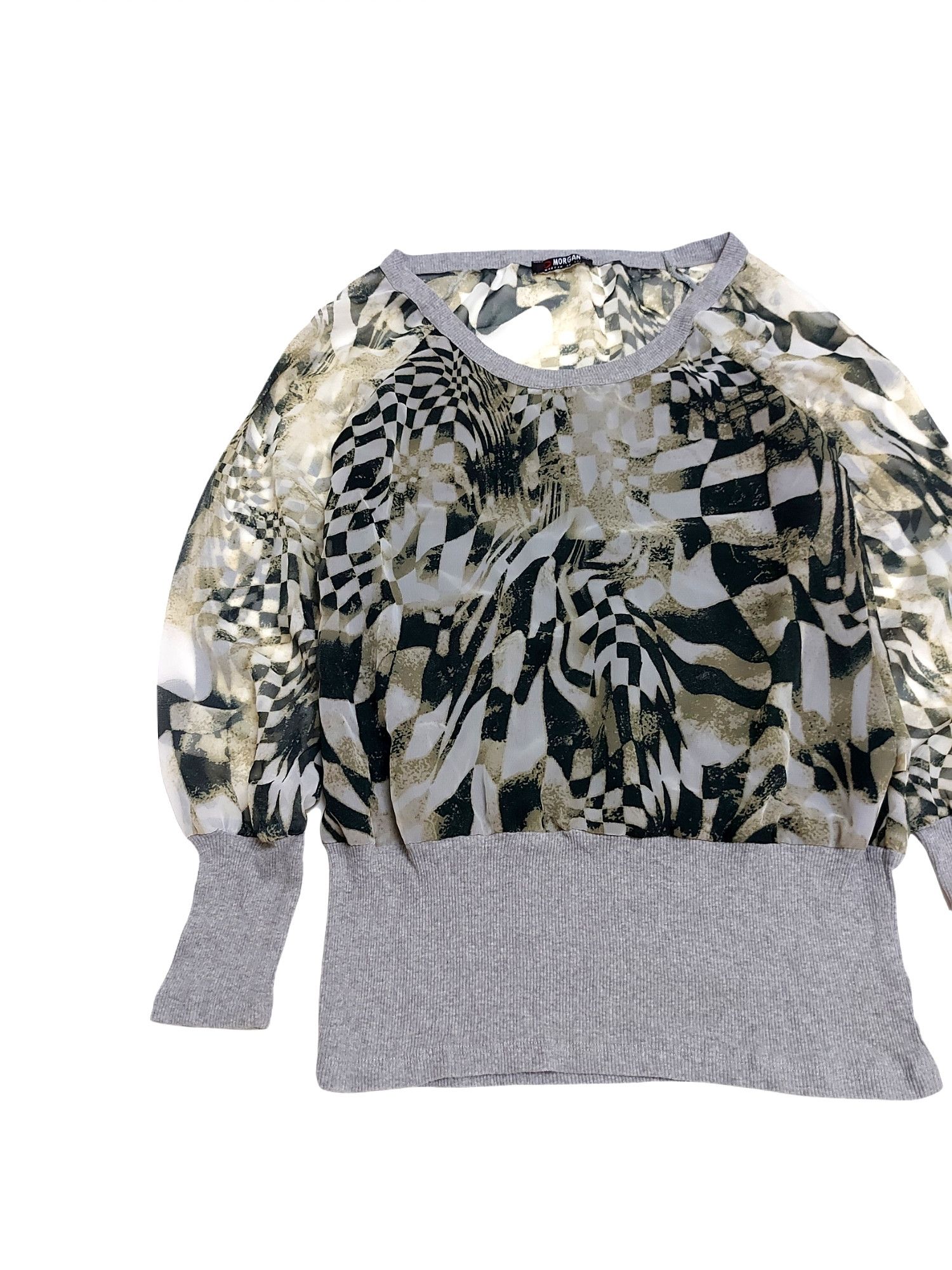 Designer × Morgan Homme RARE! MORGAN DE TOI by MORGAN HOMME MESH ART Size M / US 6-8 / IT 42-44 - 4 Thumbnail