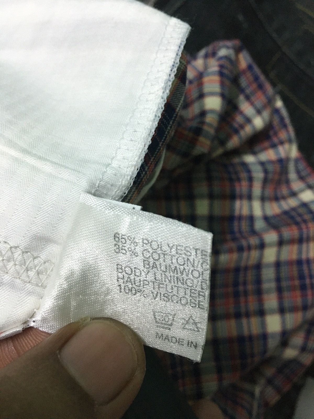 Aigner × Vintage Vintage Aigner Baggy Style Checkred Size US 33 - 9 Thumbnail