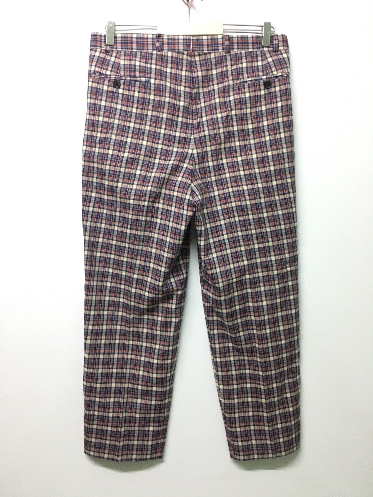 Aigner × Vintage Vintage Aigner Baggy Style Checkred Size US 33 - 6 Thumbnail