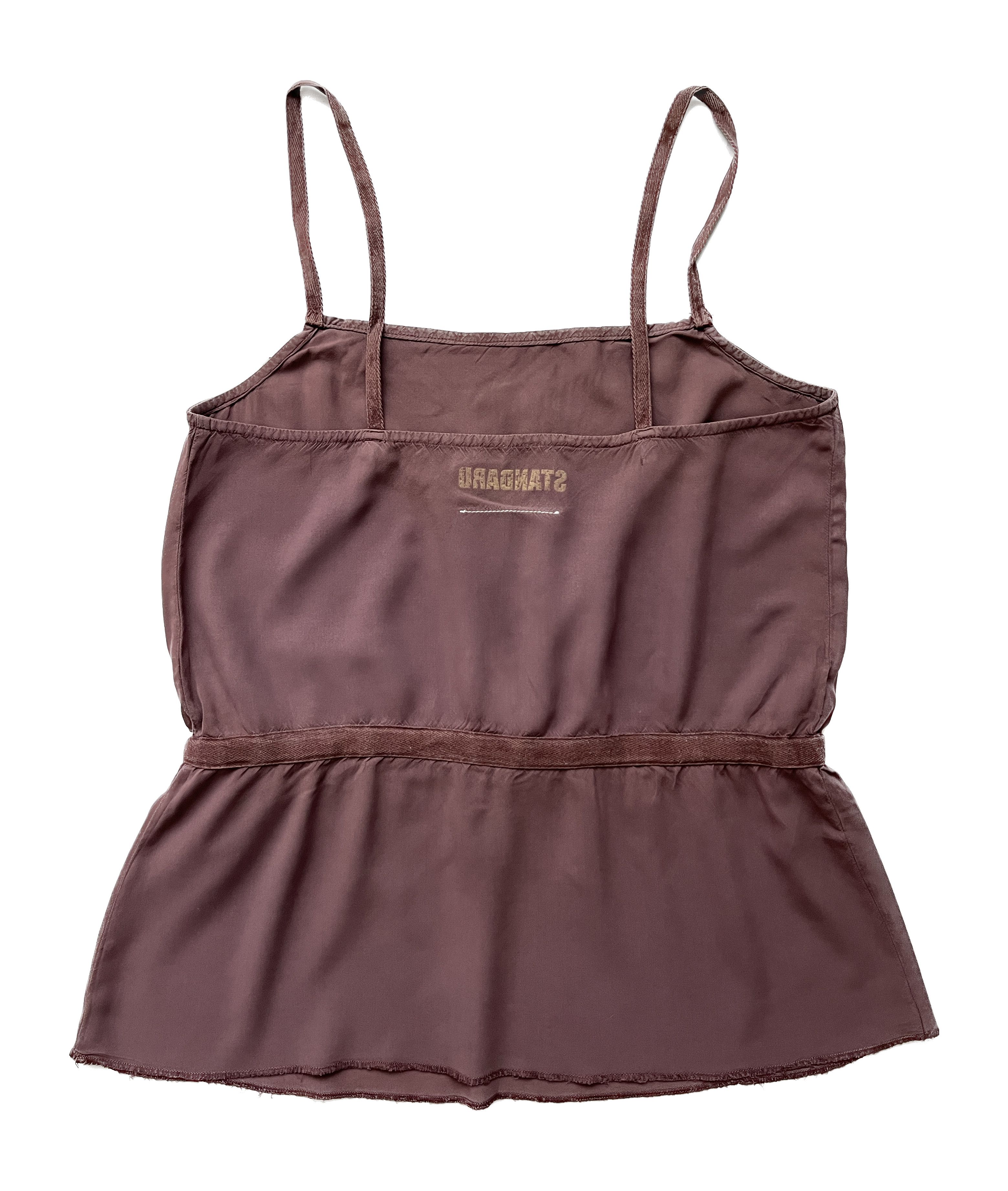 Maison Margiela ⚡️QUICK SALE⚡️Maison Margiela Plum Thin Strap Tank Top Size XS / US 0-2 / IT 36-38 - 2 Thumbnail