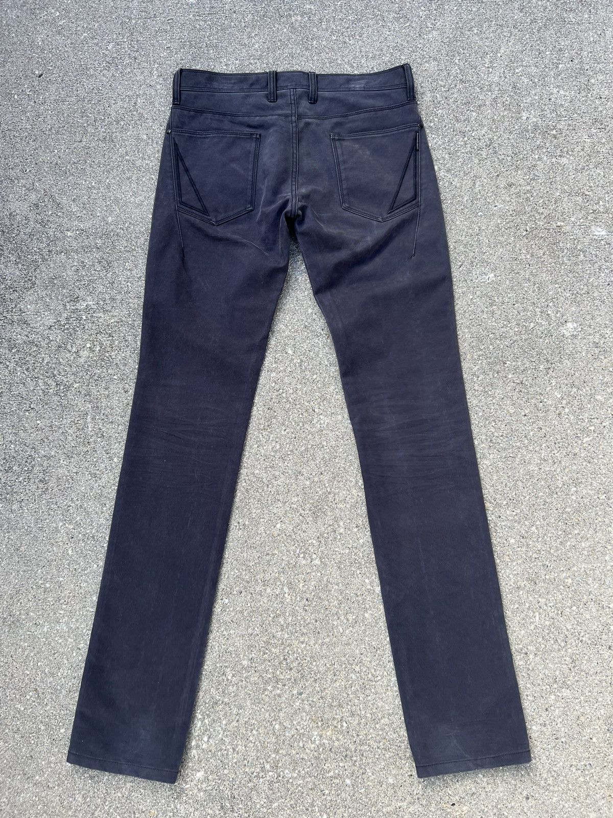 Neil Barrett Black Barrett by Neil Barrett Faded Waxed Jeans Size US 30 / EU 46 - 5 Thumbnail