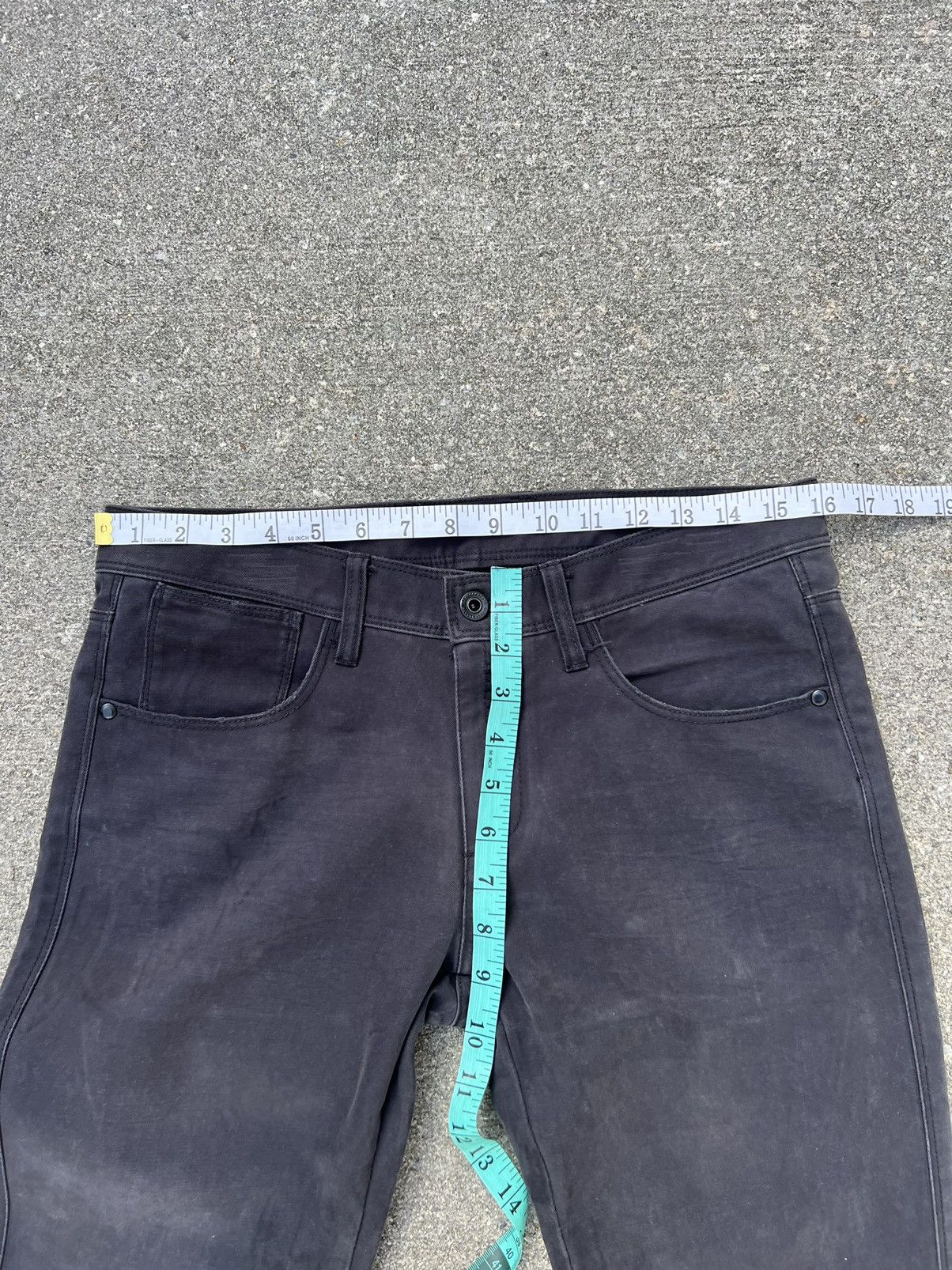 Neil Barrett Black Barrett by Neil Barrett Faded Waxed Jeans Size US 30 / EU 46 - 2 Thumbnail