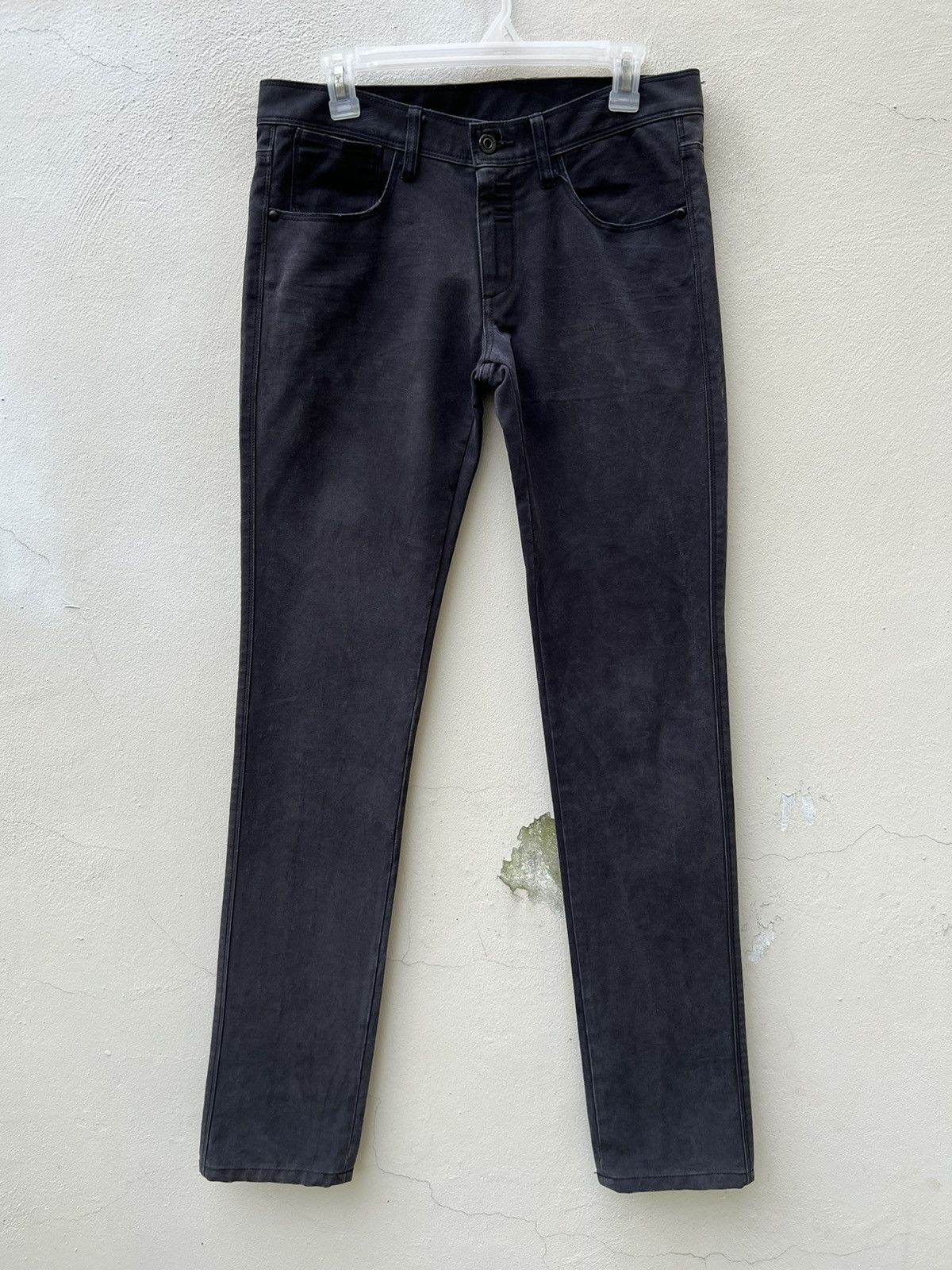 Neil Barrett Black Barrett by Neil Barrett Faded Waxed Jeans Size US 30 / EU 46 - 6 Thumbnail