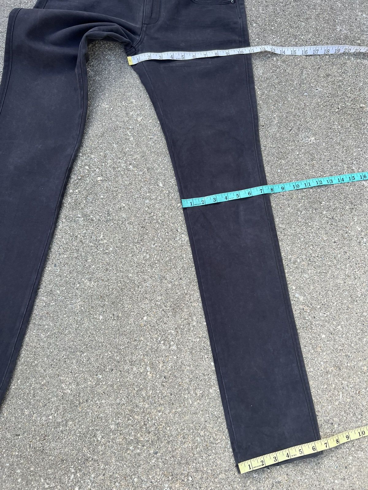 Neil Barrett Black Barrett by Neil Barrett Faded Waxed Jeans Size US 30 / EU 46 - 3 Thumbnail