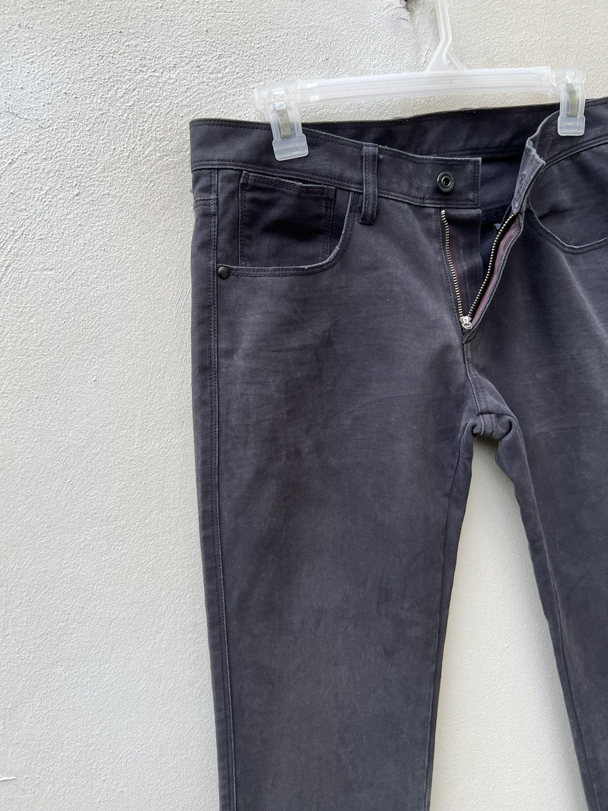 Neil Barrett Black Barrett by Neil Barrett Faded Waxed Jeans Size US 30 / EU 46 - 9 Thumbnail