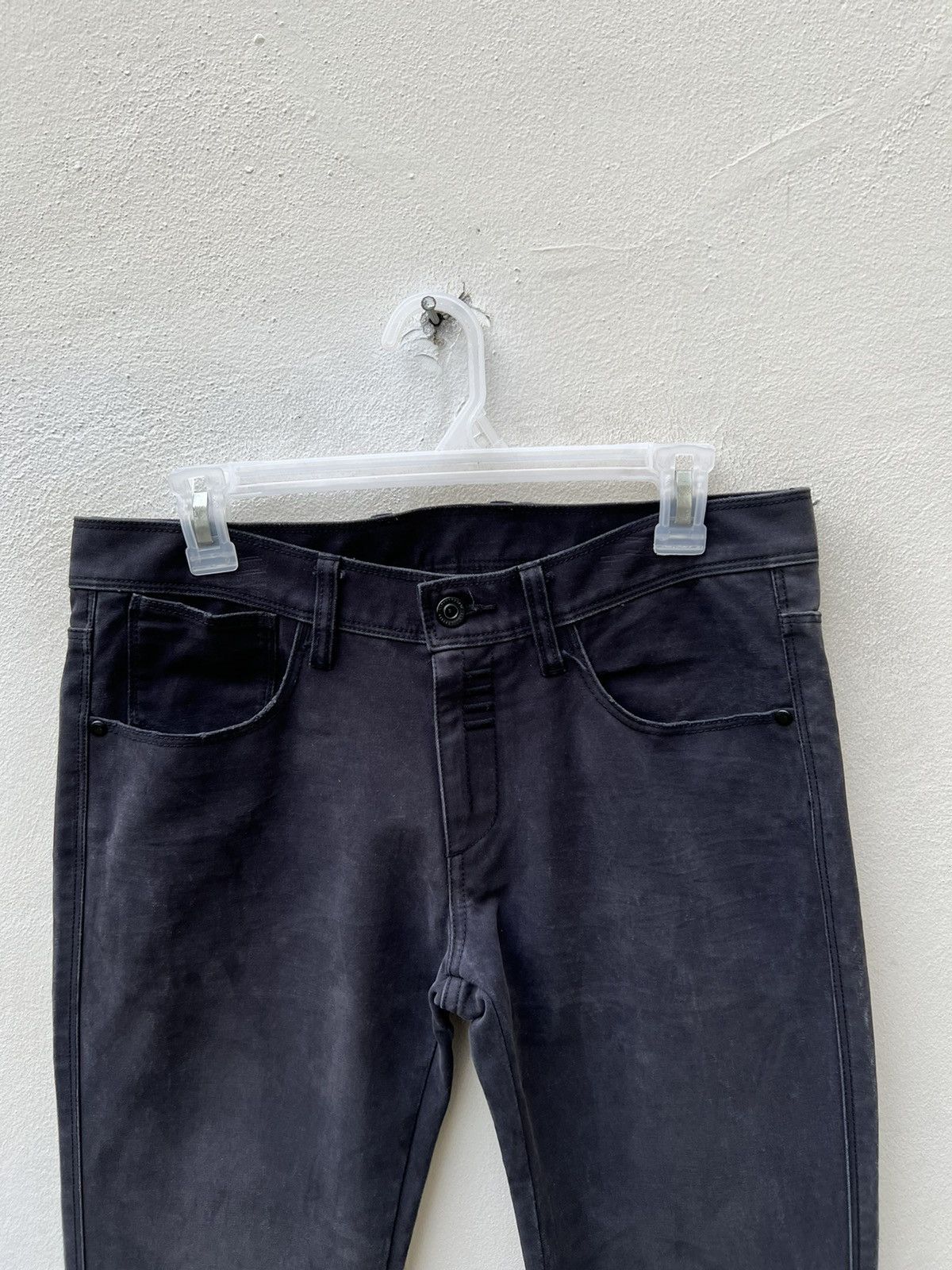 Neil Barrett Black Barrett by Neil Barrett Faded Waxed Jeans Size US 30 / EU 46 - 7 Thumbnail
