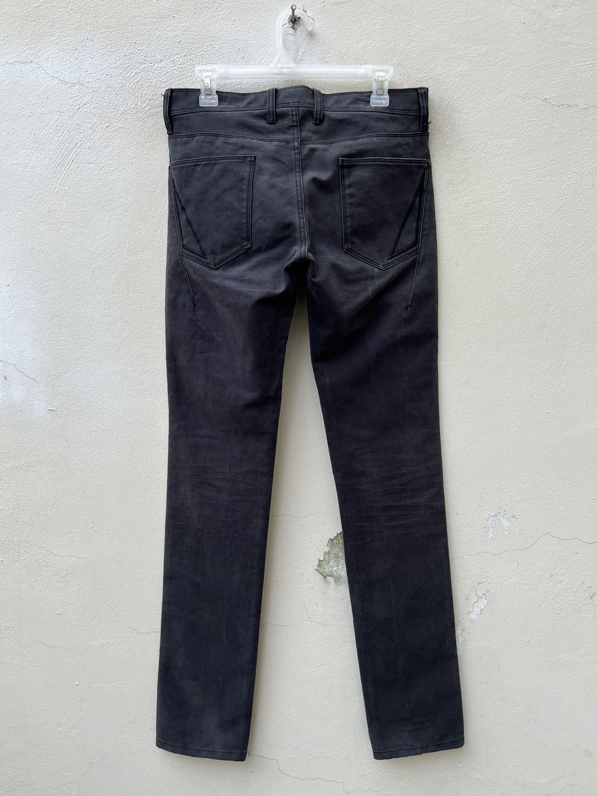 Neil Barrett Black Barrett by Neil Barrett Faded Waxed Jeans Size US 30 / EU 46 - 13 Thumbnail