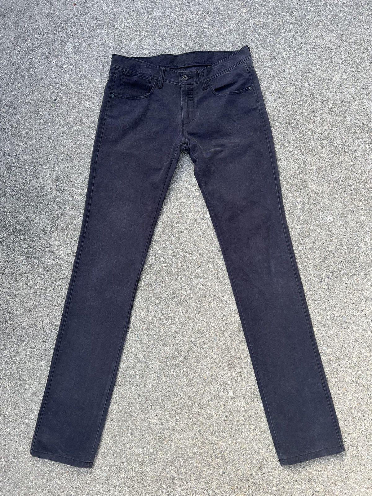 Neil Barrett Black Barrett by Neil Barrett Faded Waxed Jeans Size US 30 / EU 46 - 1 Thumbnail